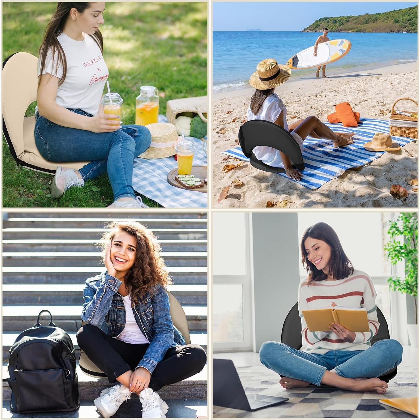 Sillas de Graderías Reclinables Cinnvoice - 2 Pcs Plegables