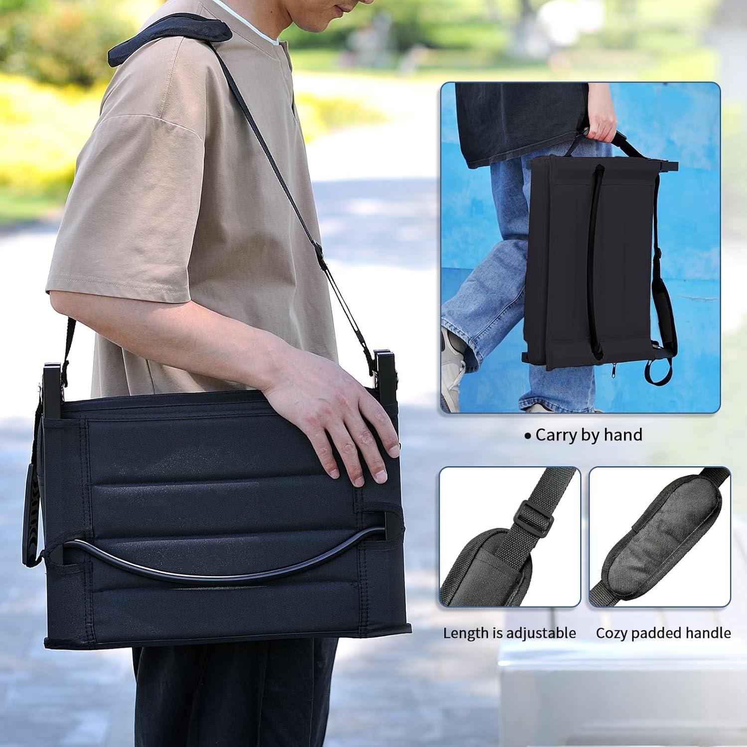 Silla Plegable Portátil ZOTORUN ZR8001 con Respaldo Negro