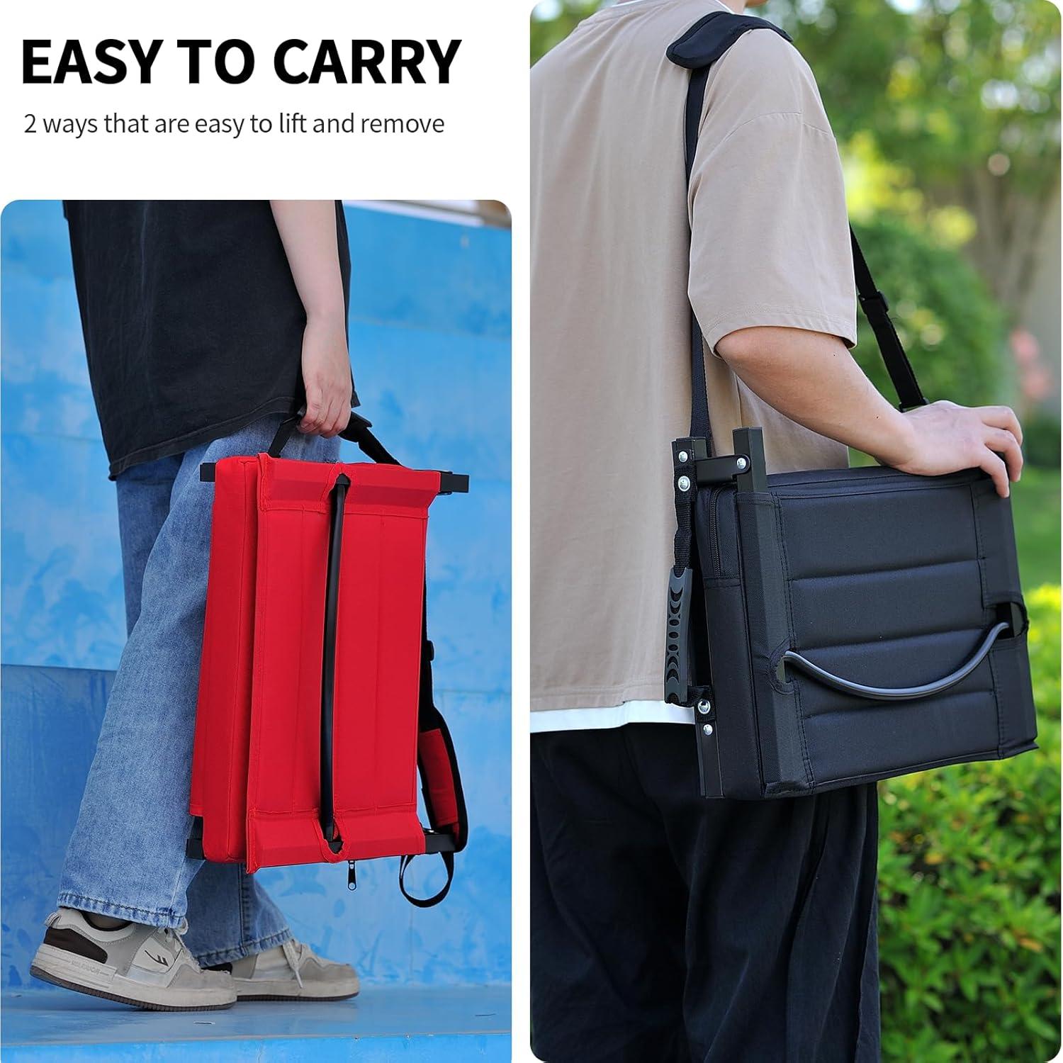 Silla Plegable Portátil ZOTORUN ZR8001 con Respaldo Negro