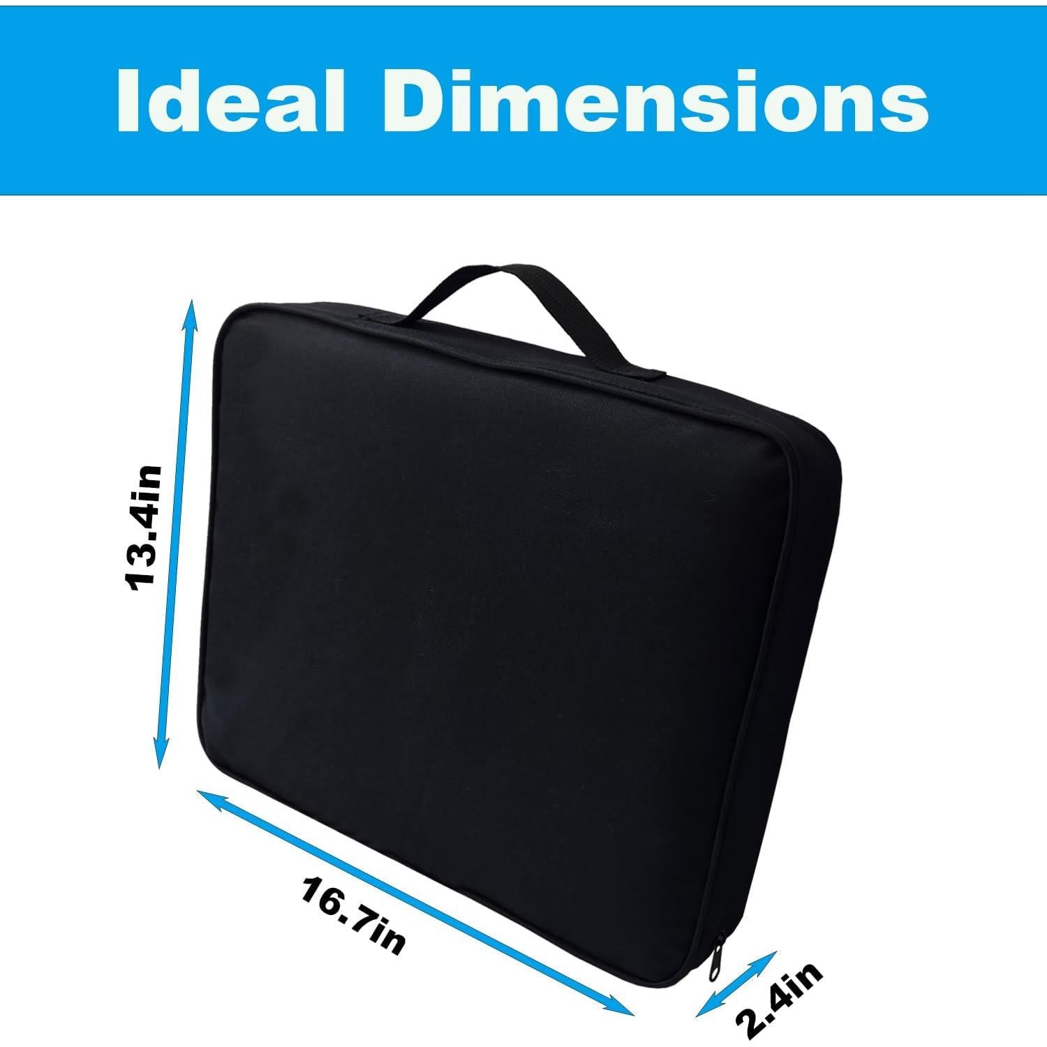 Cojines de Estadio Portátiles JUICYRAUL 2 Pack Negro 34x42cm