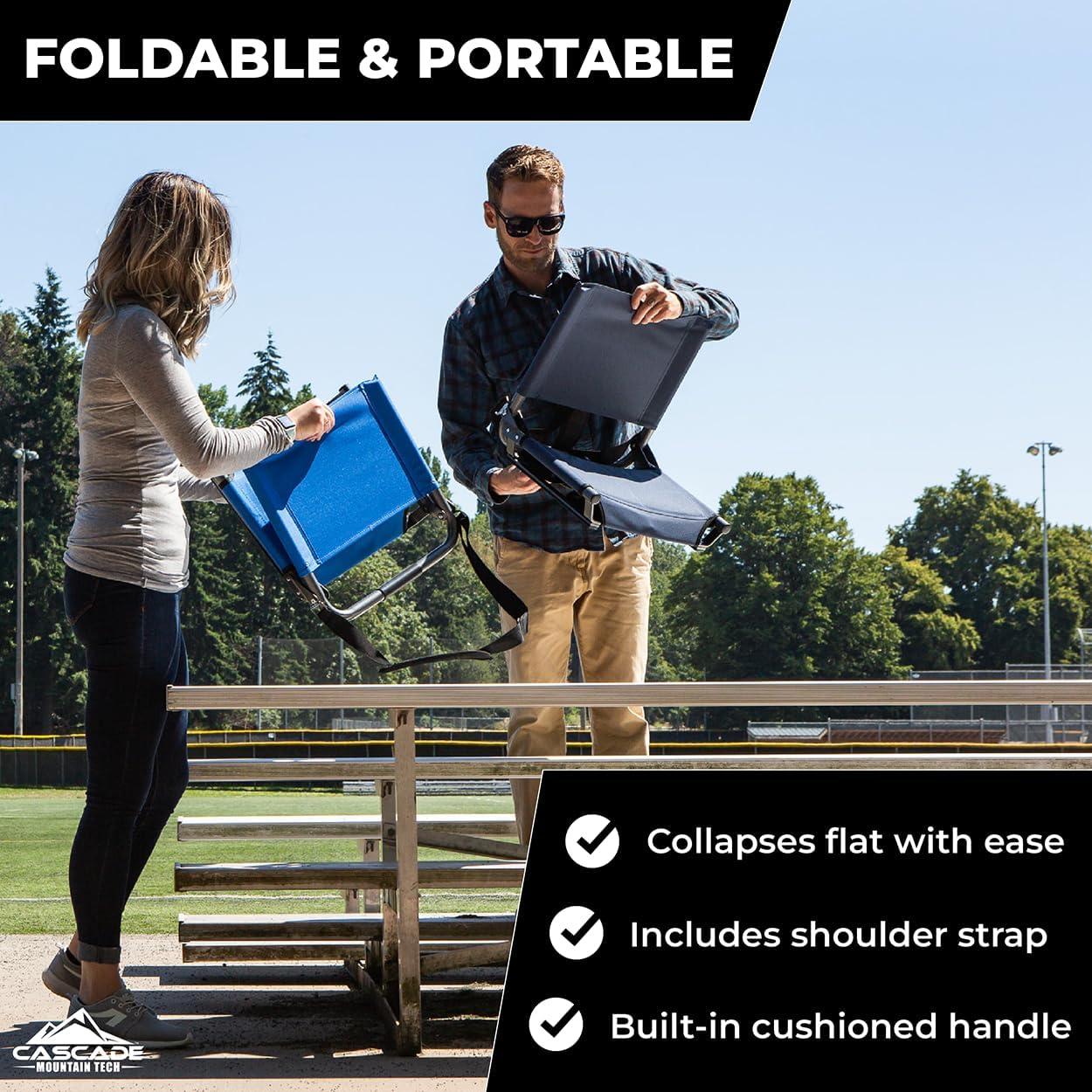 Asiento de Estadio Extra Ancho Cascade Mountain Tech Gris