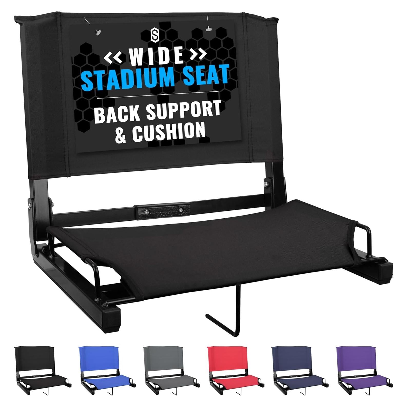 Silla de Estadio Ancha Sports Unlimited - Respaldo y Cojín
