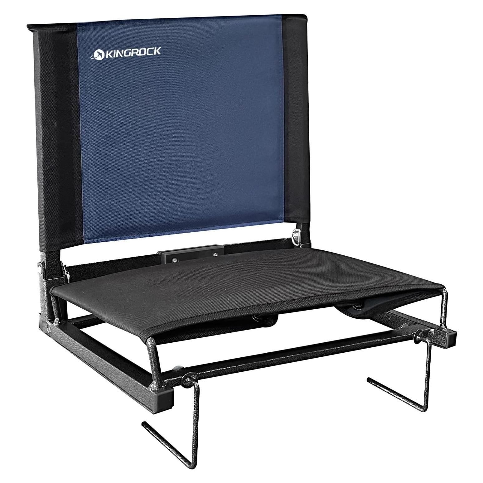Asiento de Estadio KINGROCK Plegable Acolchado Azul Marino