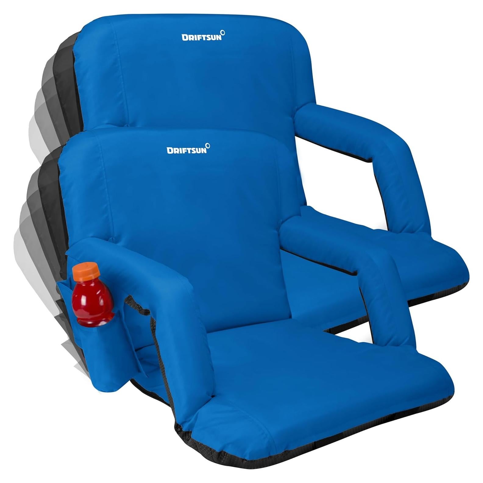 Asientos de Estadio Driftsun Deluxe 2 Pack Plegables Azul