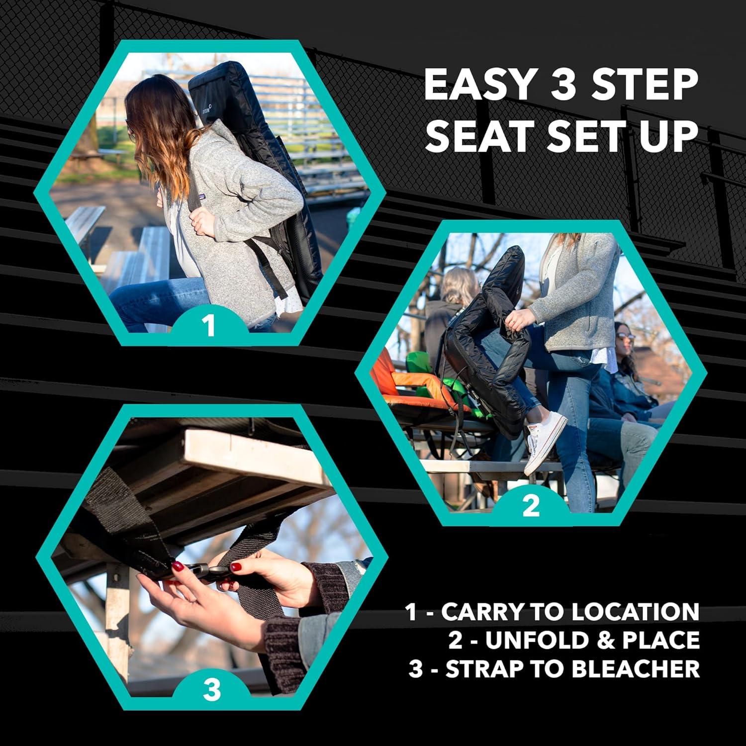 Asientos de Estadio Driftsun Deluxe 2 Pack Plegables Azul