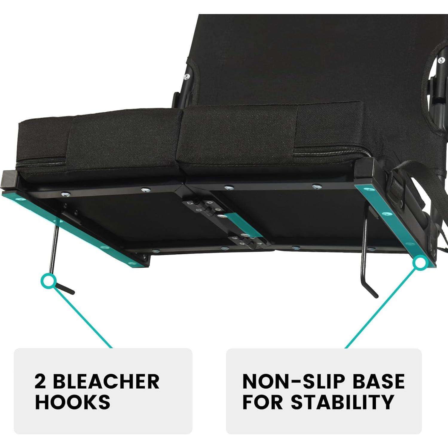 Silla de Estadio Plegable Behairity con Respaldo Alto y Acolchado