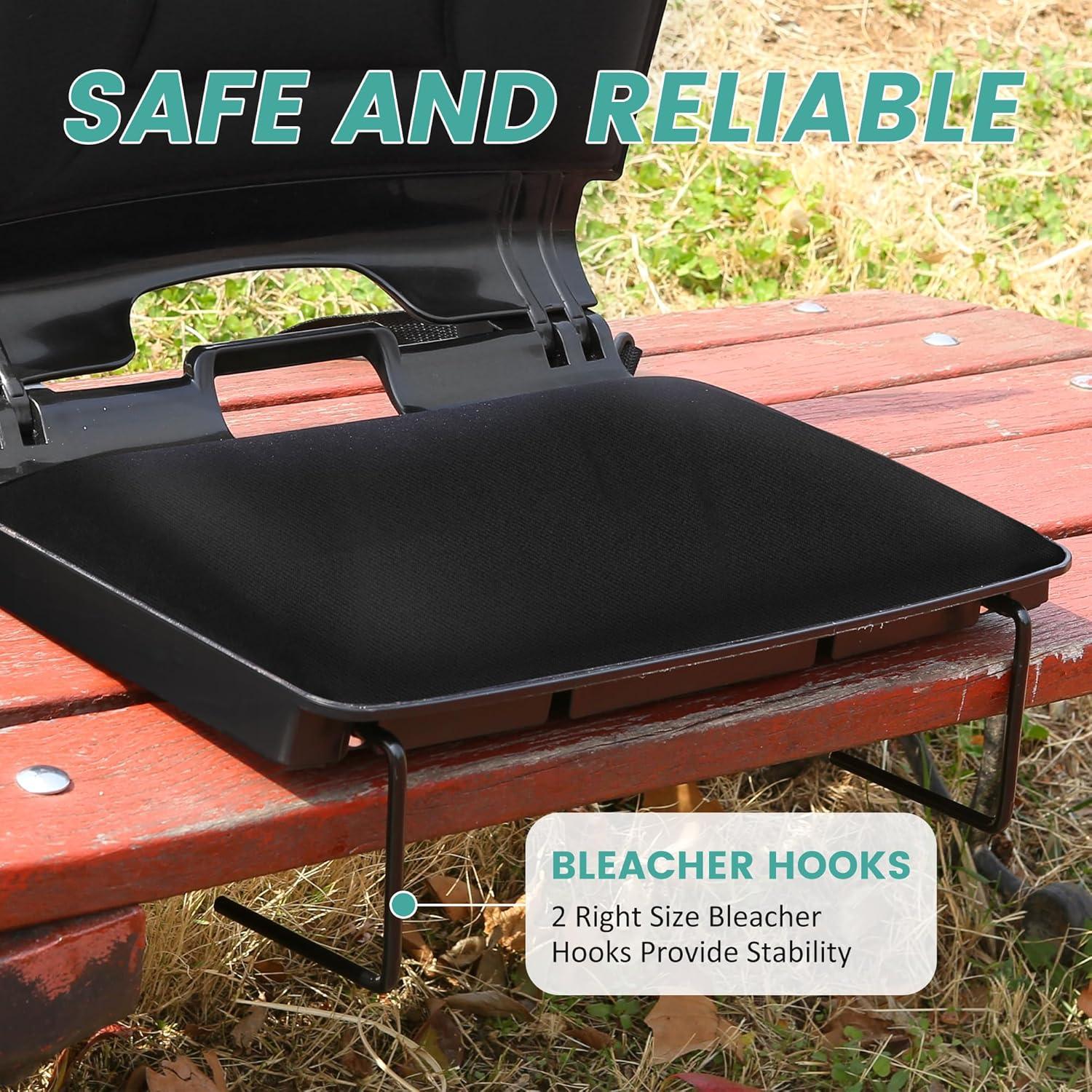 Silla de Graderías Plegable VCVCVOF con Cojín Acolchado