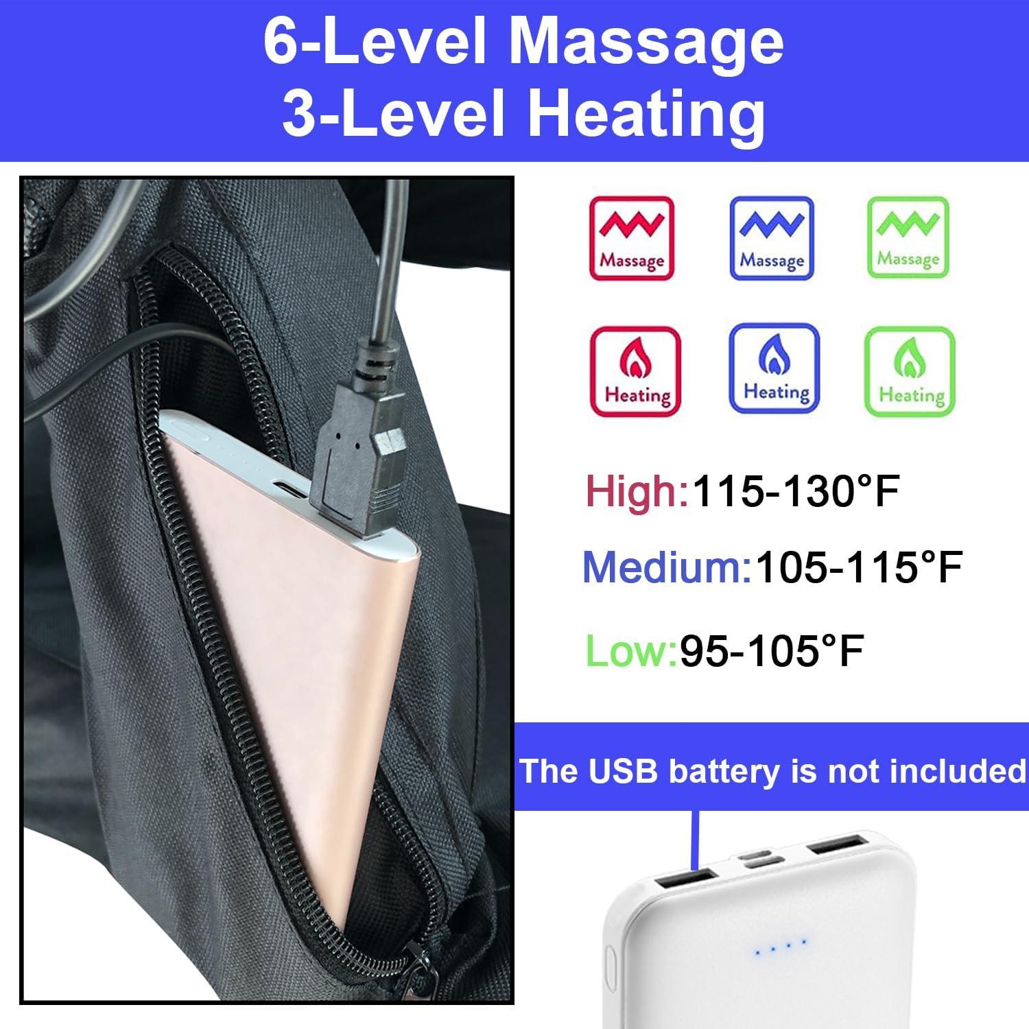 Silla de Gradas Portátil JUICYRAUL JU-MASSAGE con Calefacción y Masaje