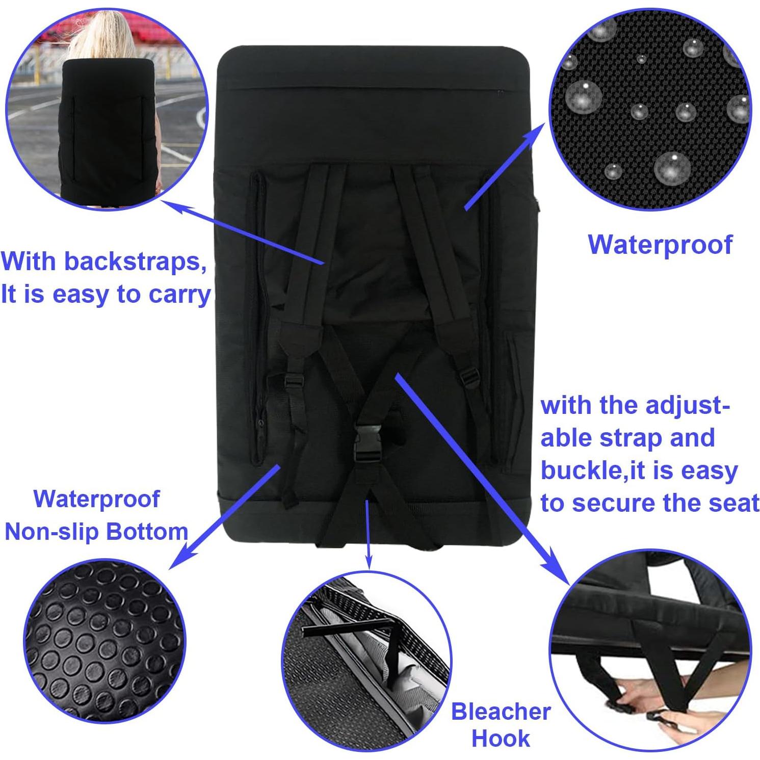 Silla de Gradas Portátil JUICYRAUL JU-MASSAGE con Calefacción y Masaje