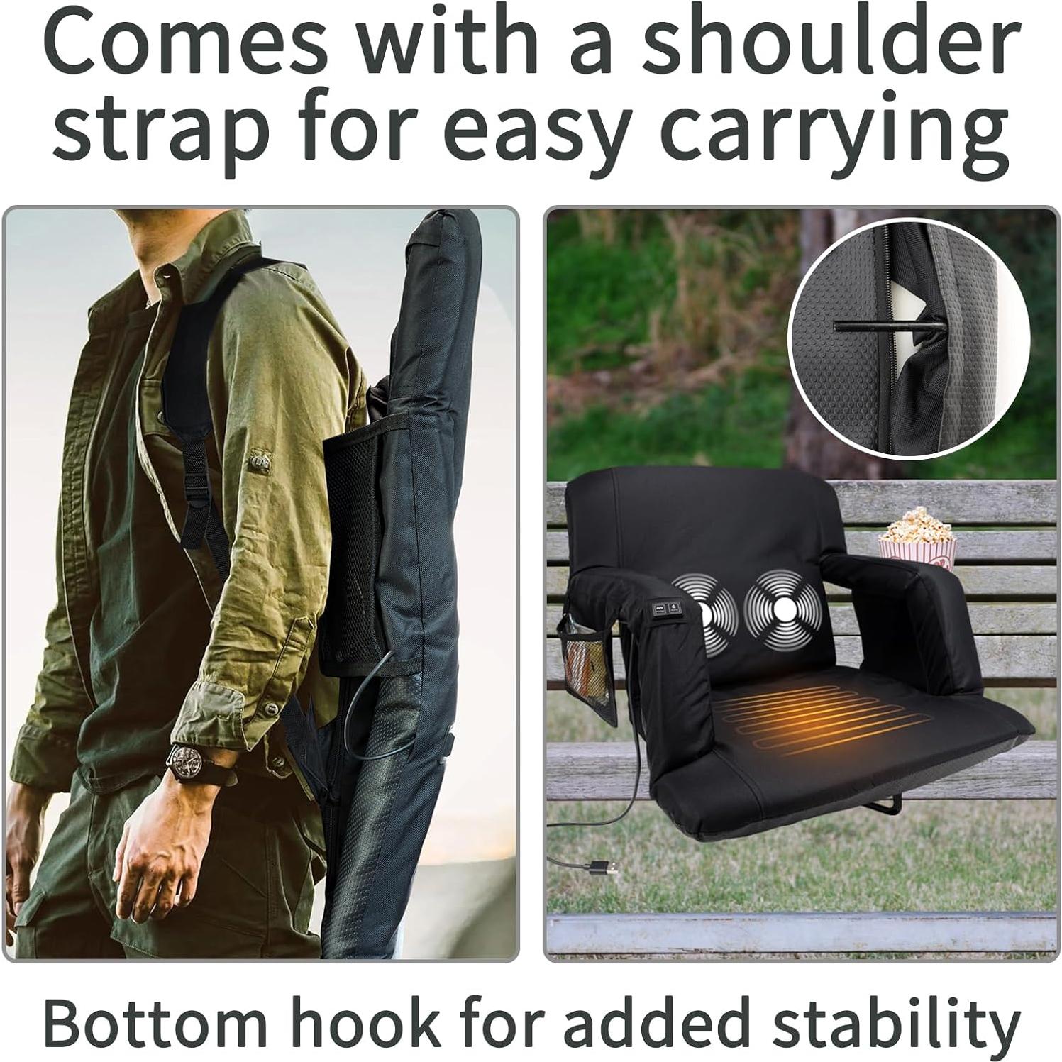 Silla de Estadio Calentada Curperkoi HM-ZC-0021-PB 6 Niveles