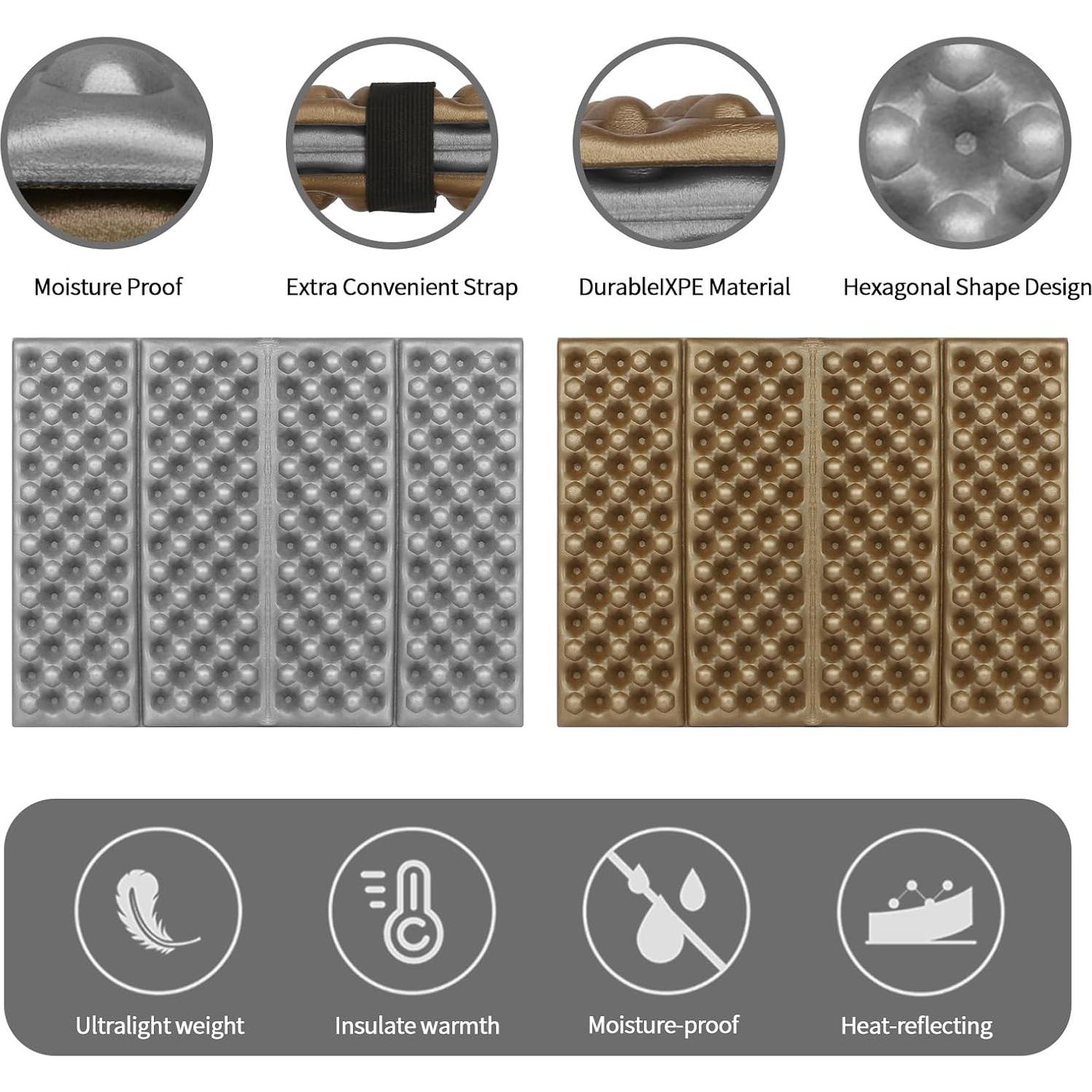 Almohadilla de Asiento Plegable FOCHIER F IXPE Gris 40x30cm