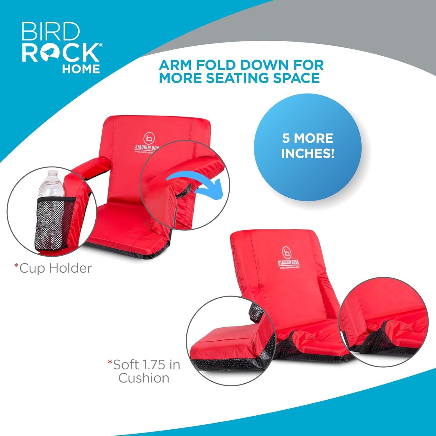 Silla de Estadio Acolchada Stadium Boss Roja - 6 Posiciones Reclinables