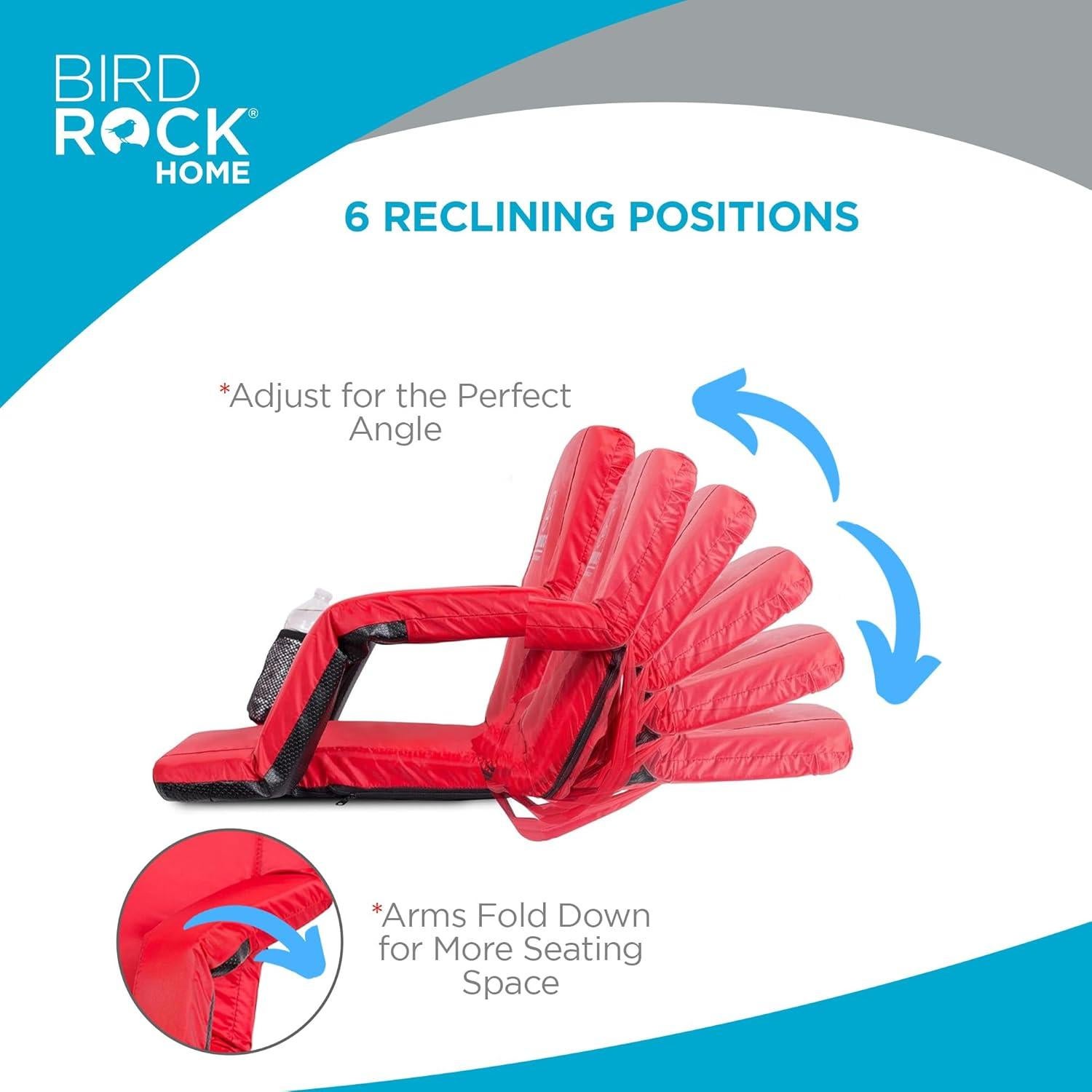 Silla de Estadio Acolchada Stadium Boss Roja - 6 Posiciones Reclinables