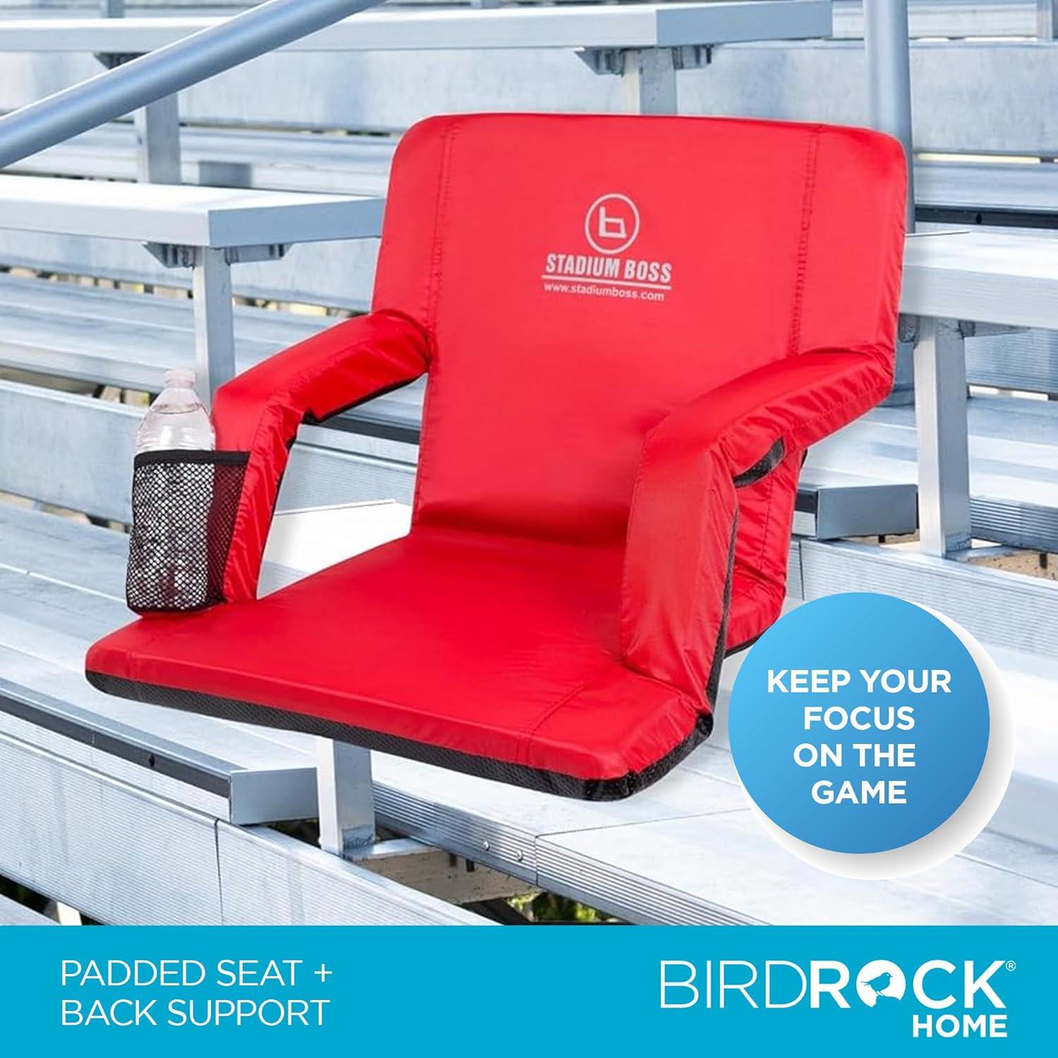 Silla de Estadio Acolchada Stadium Boss Roja - 6 Posiciones Reclinables