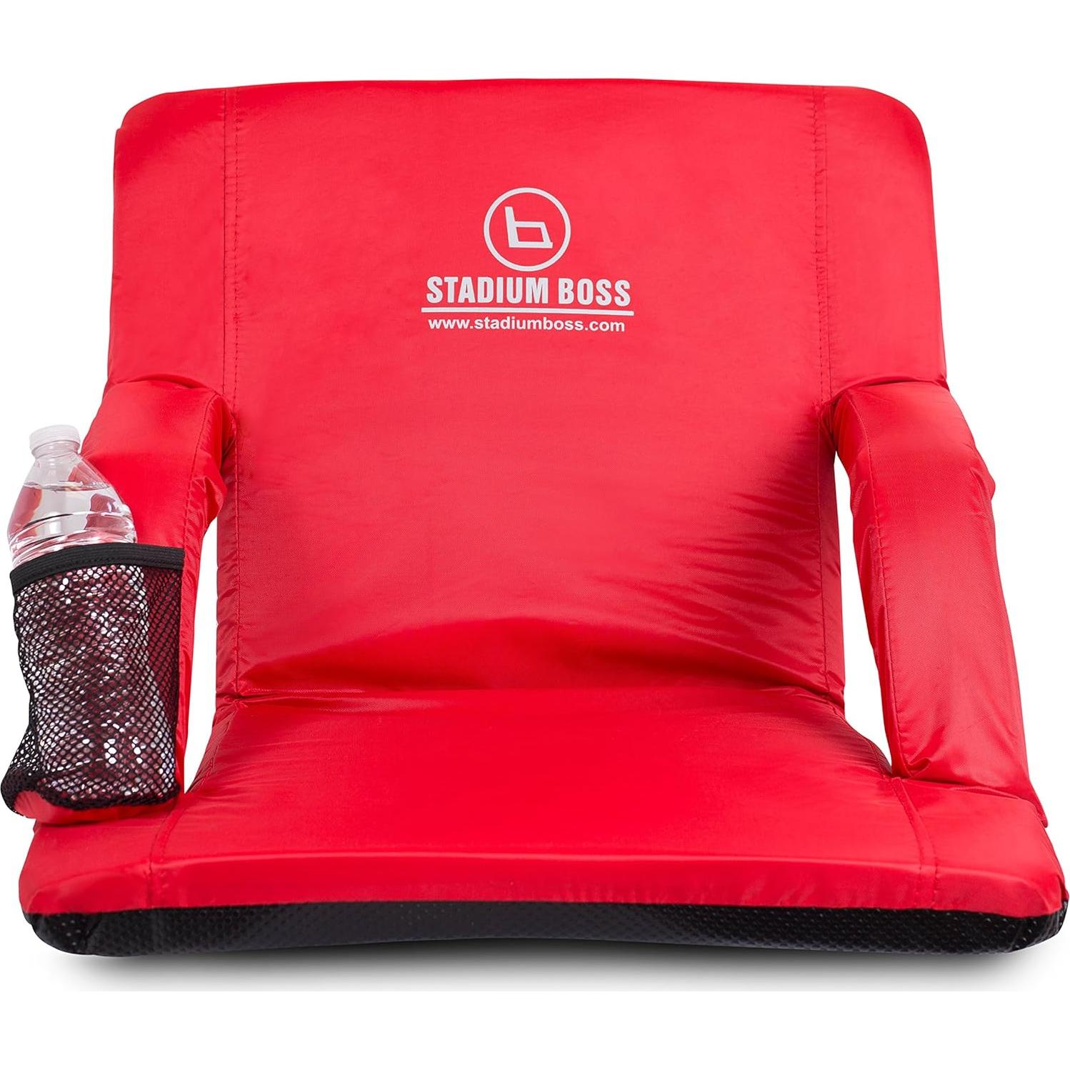 Silla de Estadio Acolchada Stadium Boss Roja - 6 Posiciones Reclinables