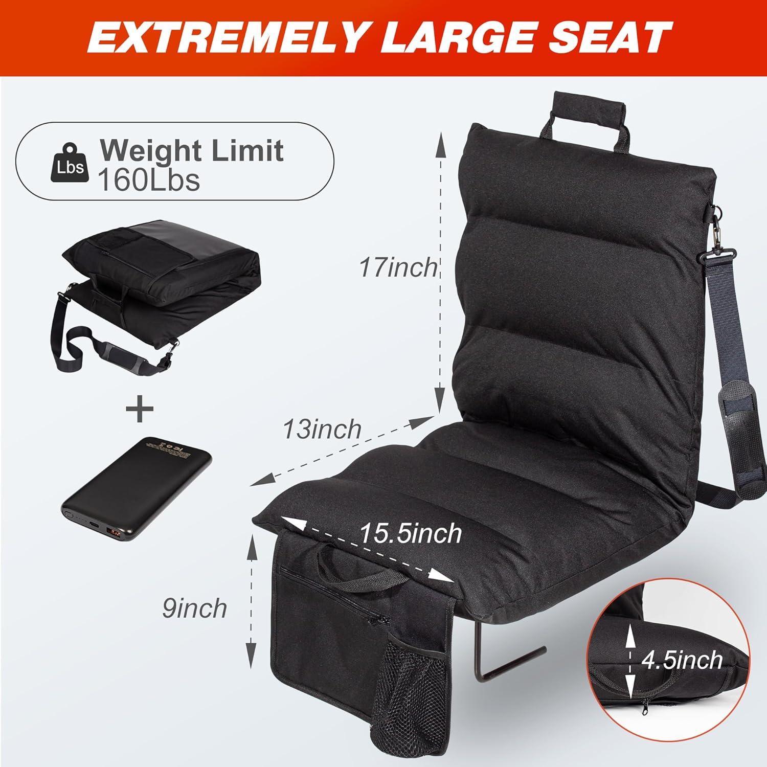 Silla de Estadio Calentada HOTHUGZ con Batería Externa 76.2cm