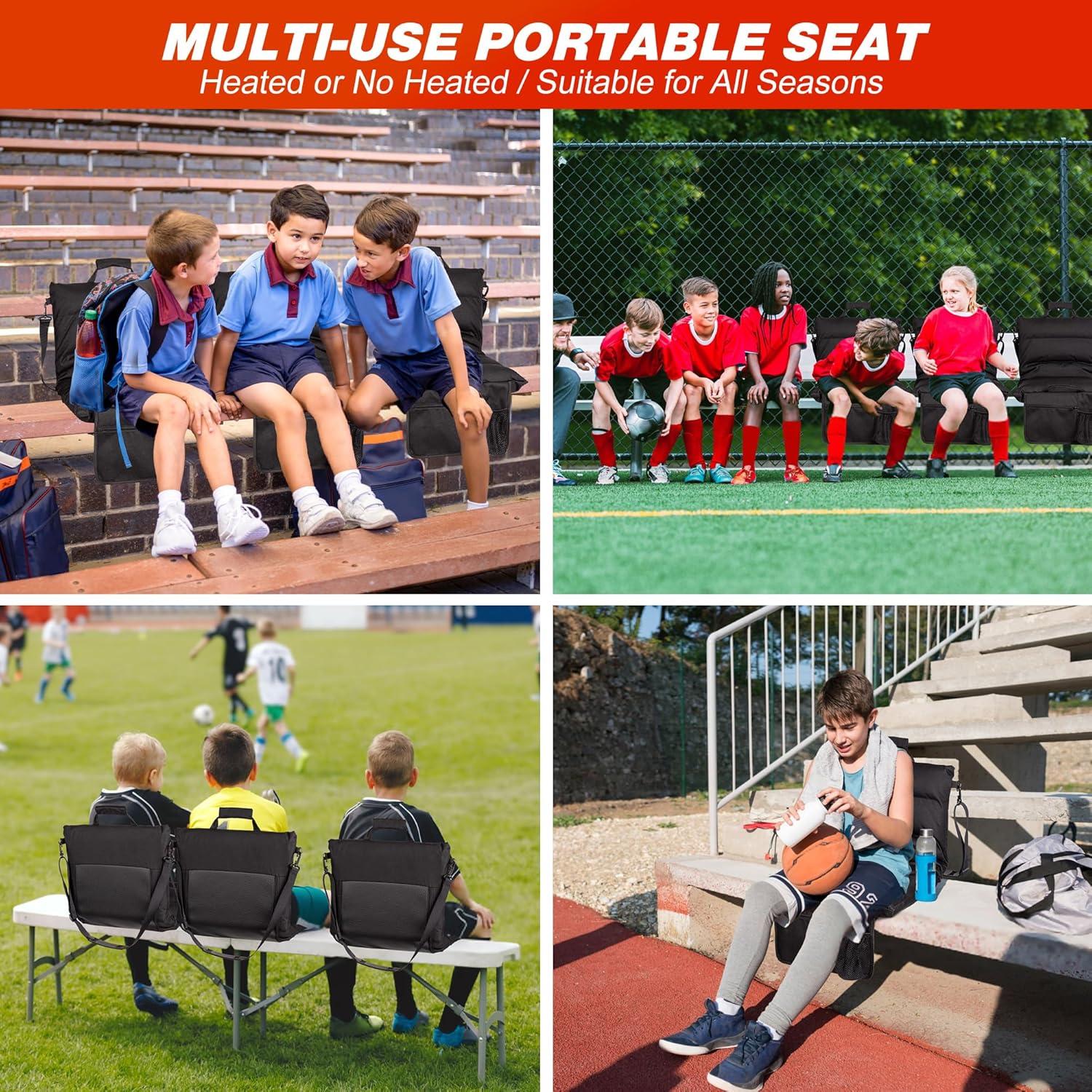 Silla de Estadio Calentada HOTHUGZ con Batería Externa 76.2cm