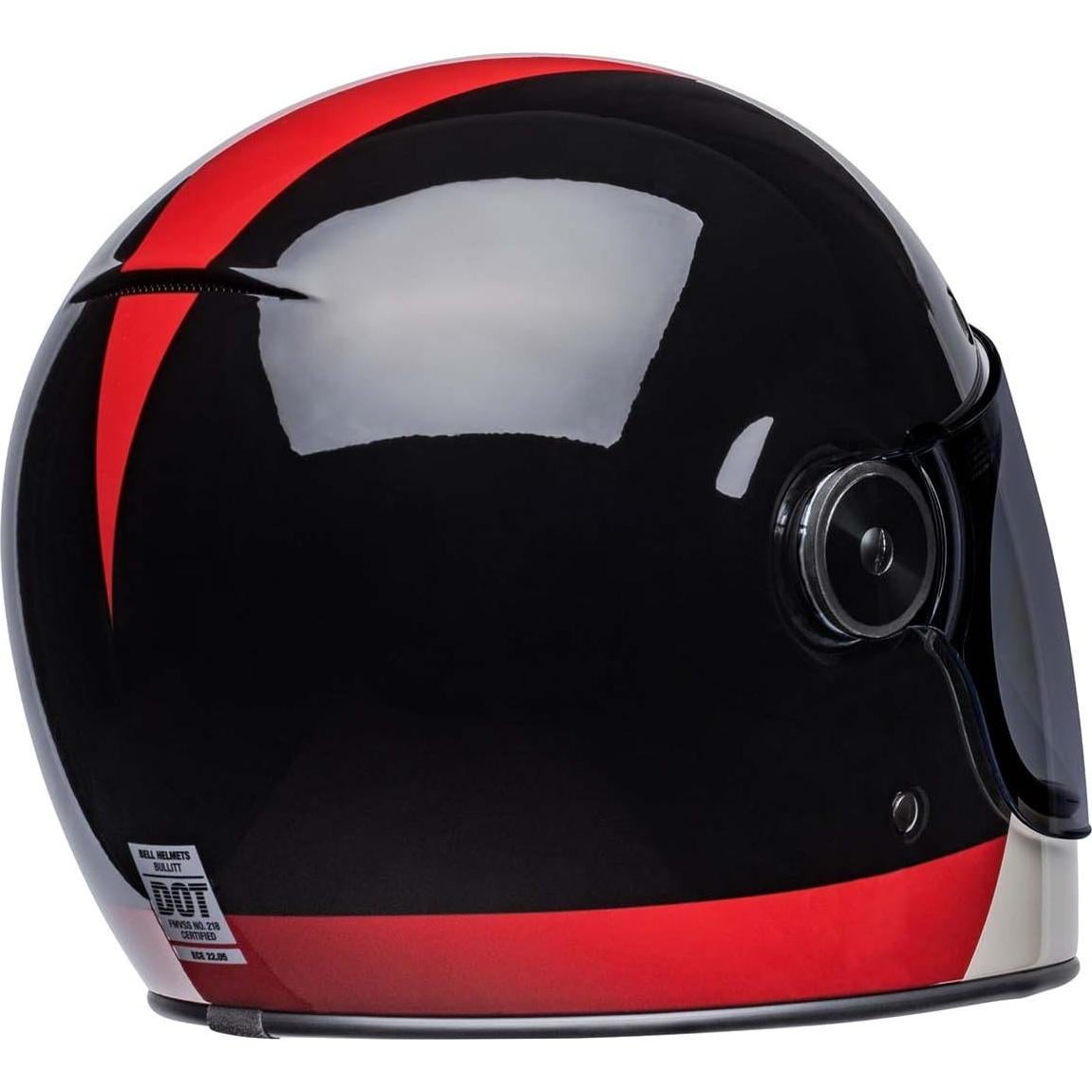 Casco BELL Bullitt Grande Negro Brillante/Borgoña
