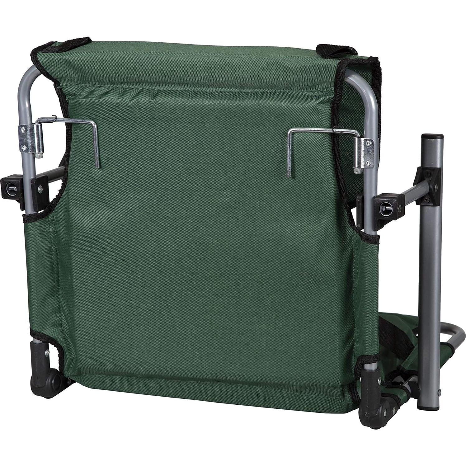 Asiento de Estadio Plegable Stansport Verde con Brazos