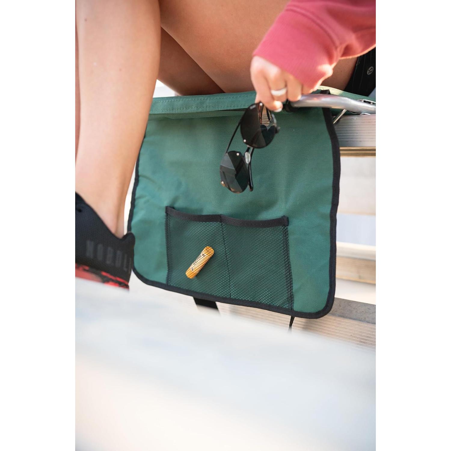 Asiento de Estadio Plegable Stansport Verde con Brazos