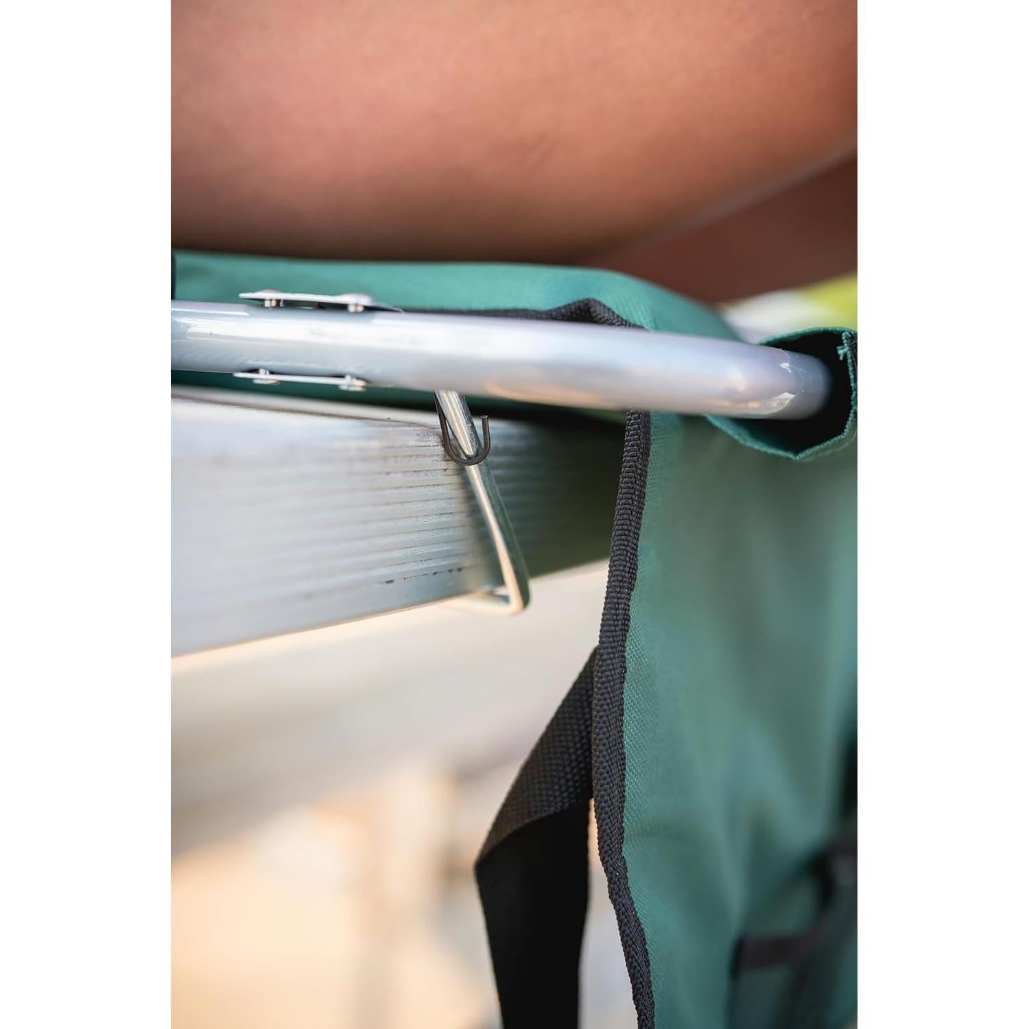 Asiento de Estadio Plegable Stansport Verde con Brazos