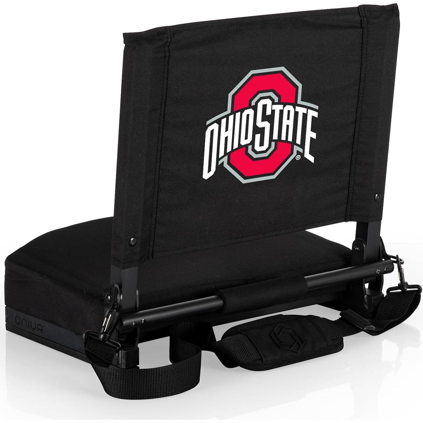 Silla de Estadio Gridiron Picnic Time Negra Plegable 45.7x35.6cm