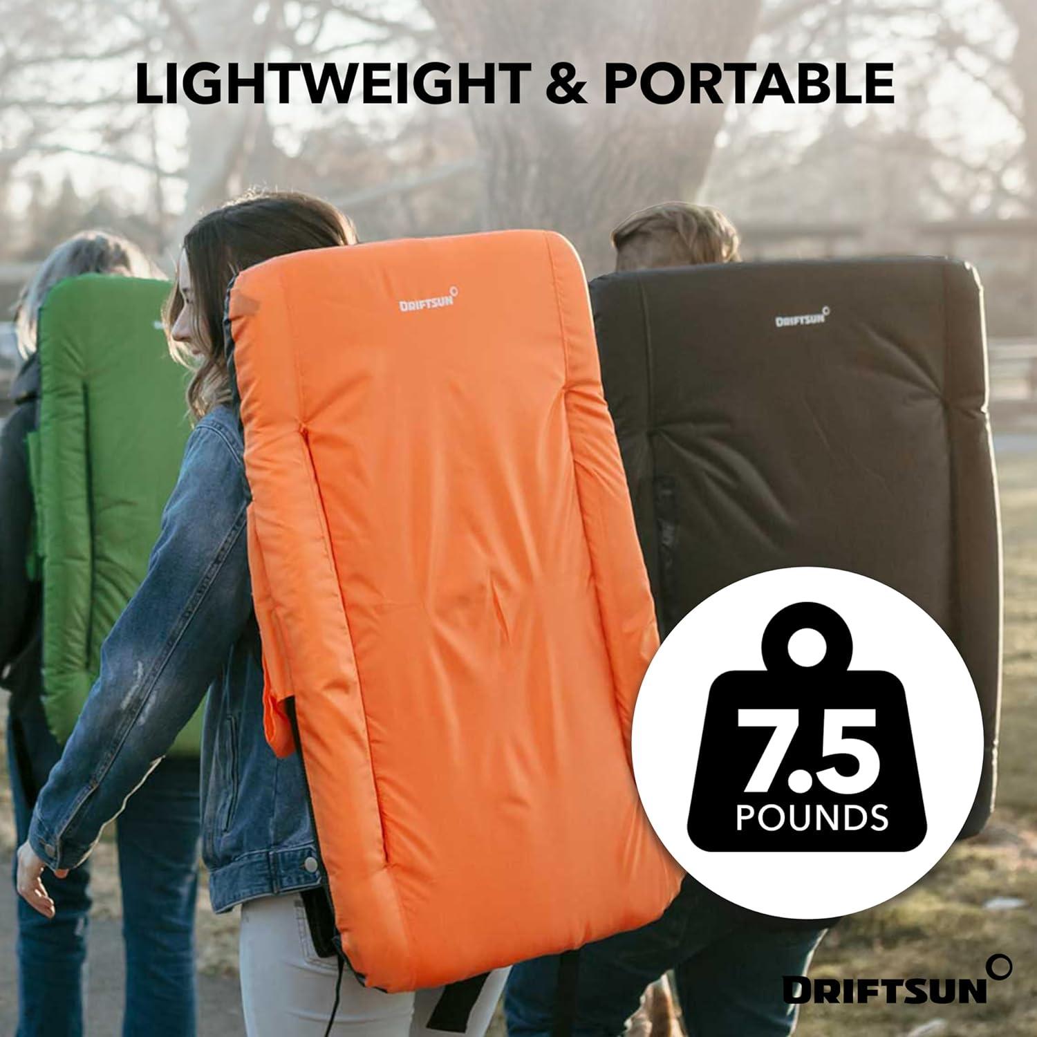 Asiento de Estadio Driftsun Deluxe Rojo con Soporte Espalda