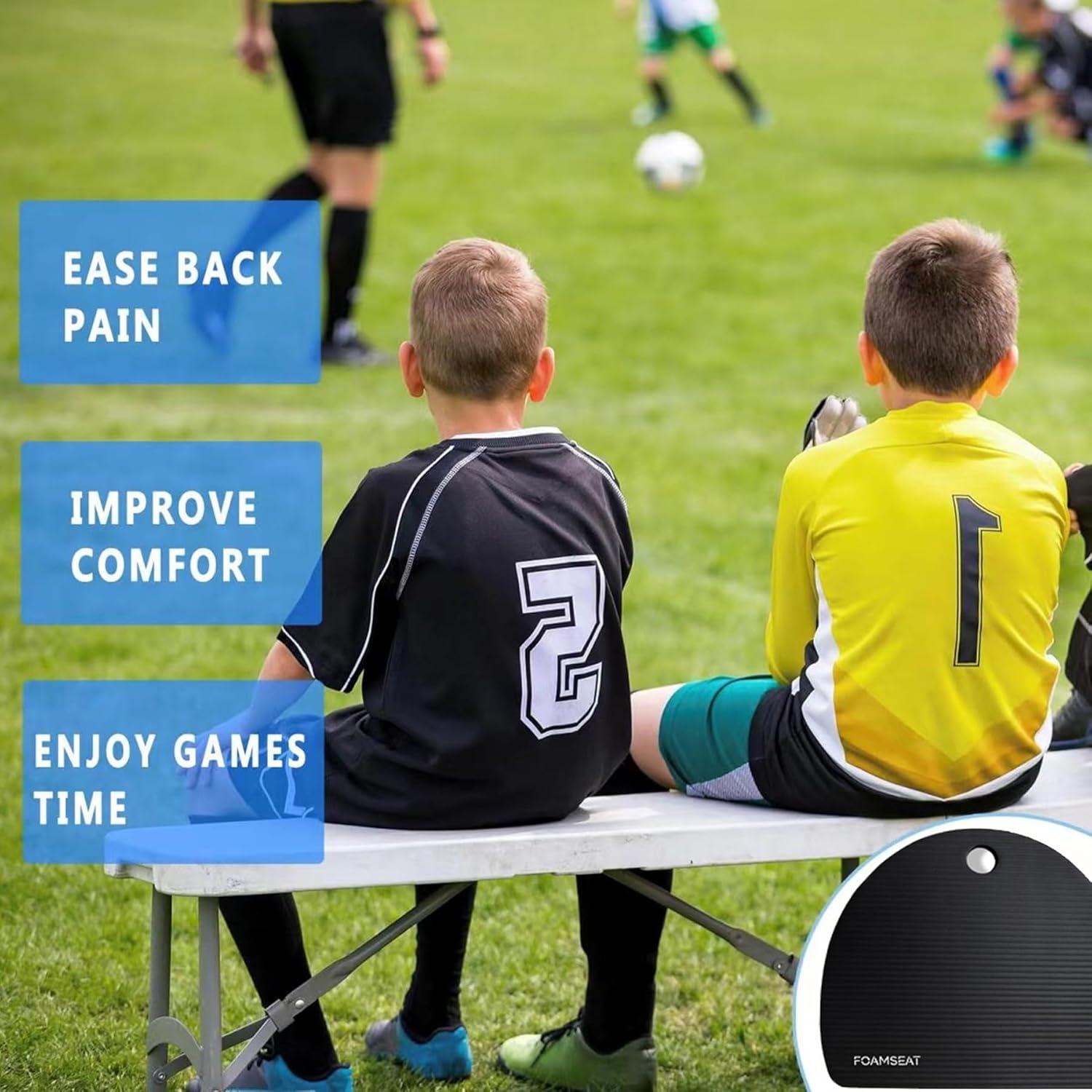 Cojín de Asiento Portátil FOAMSEAT Negro 38x33 cm Impermeable