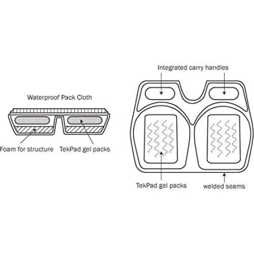 Cojín de Gel Skwoosh Stadium Rosa - Portátil y Ligero