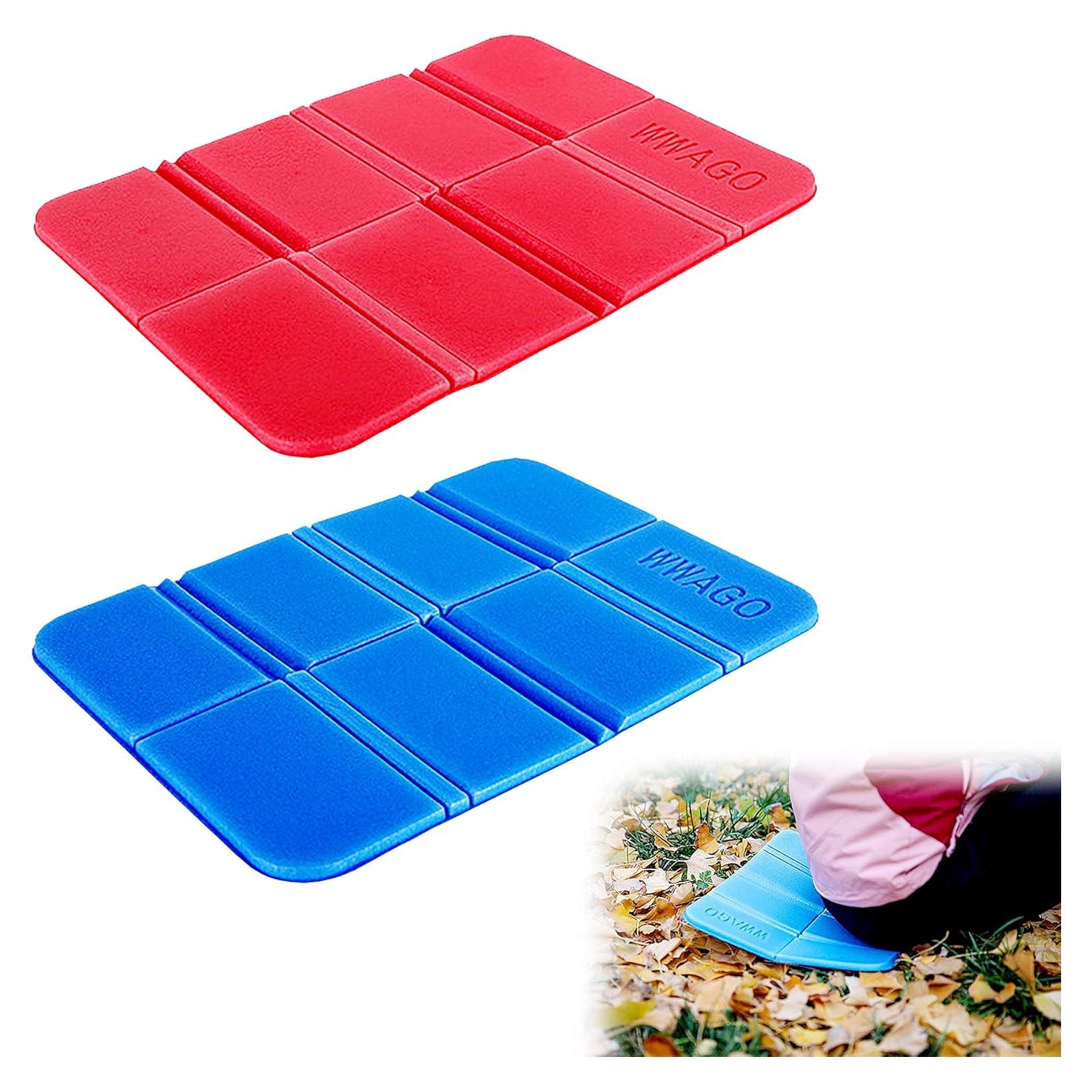 Cojín de Camping Plegable inheming 2 Unidades EVA A Prueba de Agua