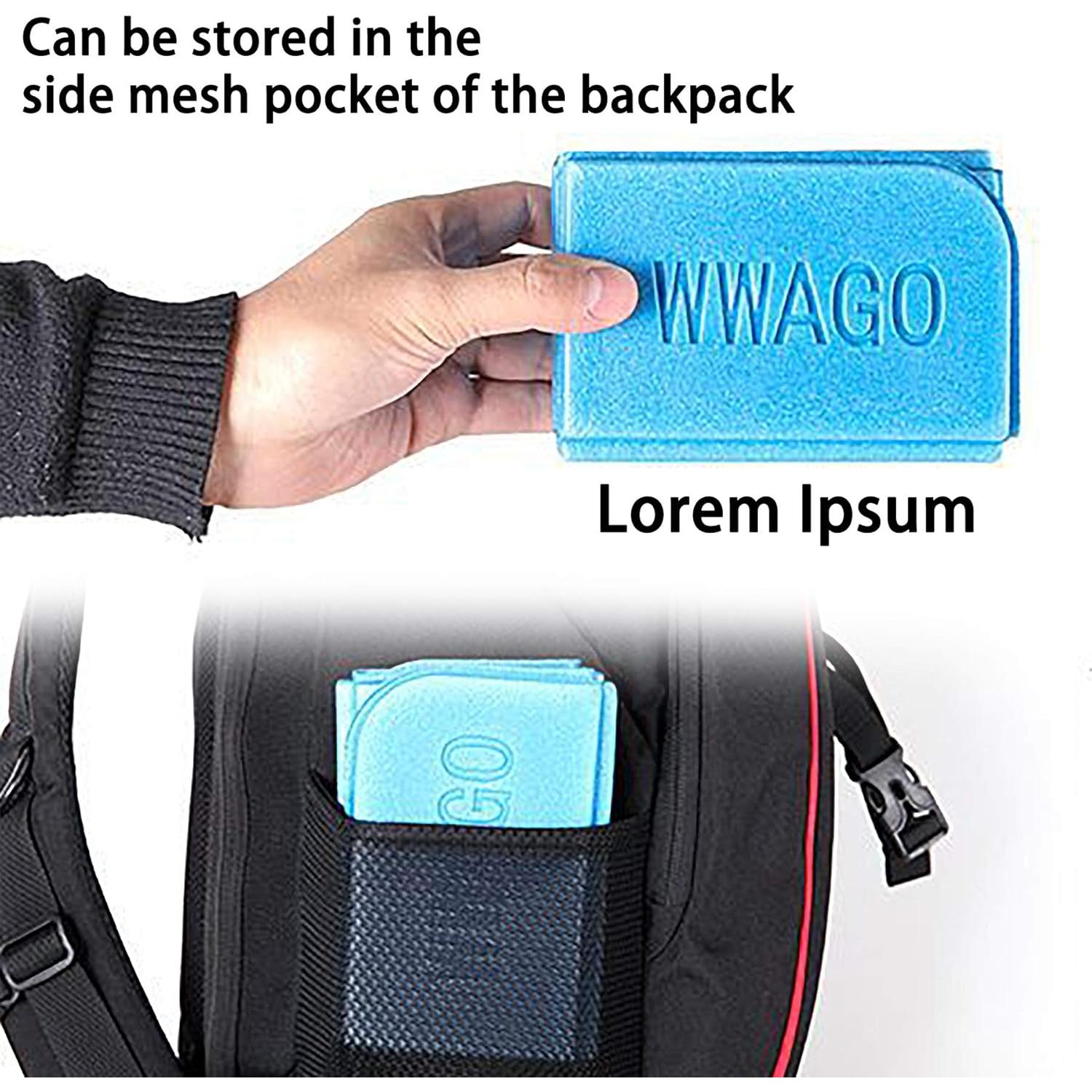 Cojín de Camping Plegable inheming 2 Unidades EVA A Prueba de Agua