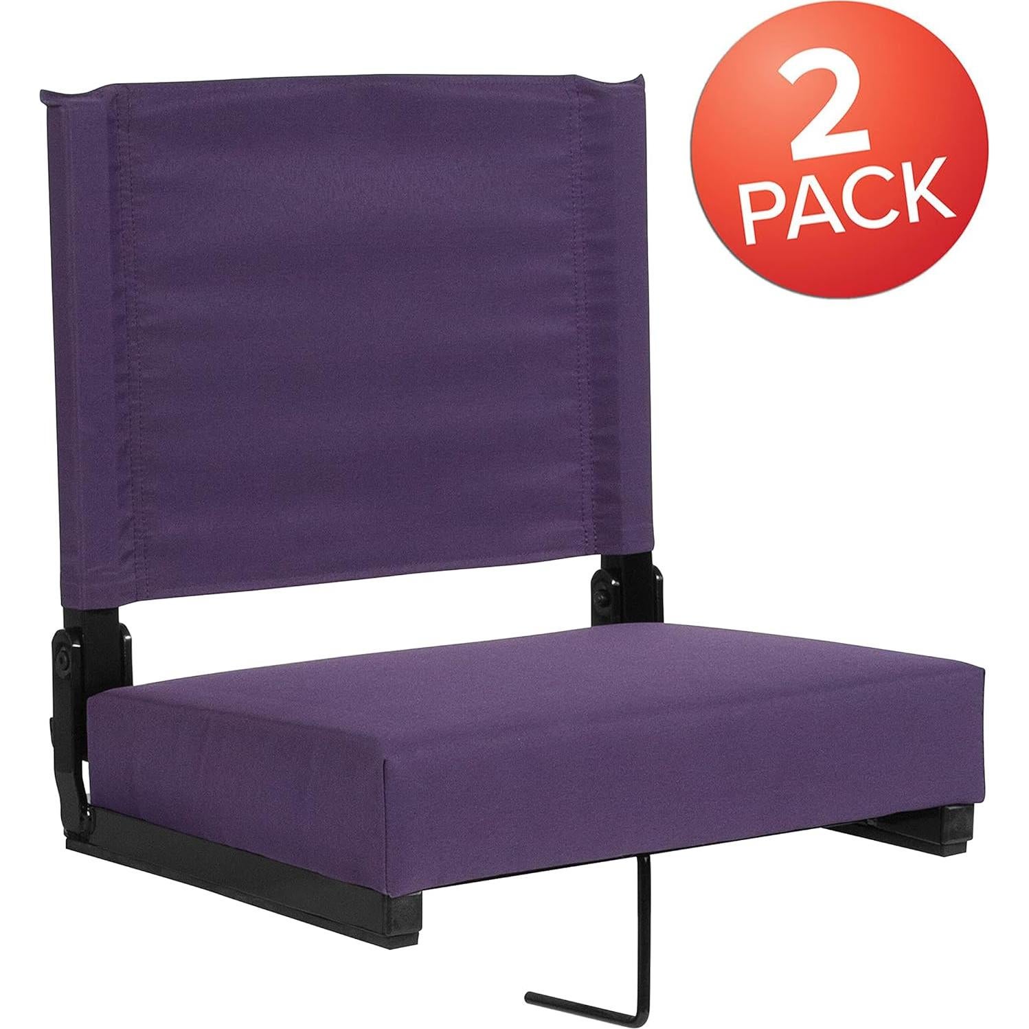 Juego de 2 Sillas de Estadio BizChair Acolchadas 226.8 kg