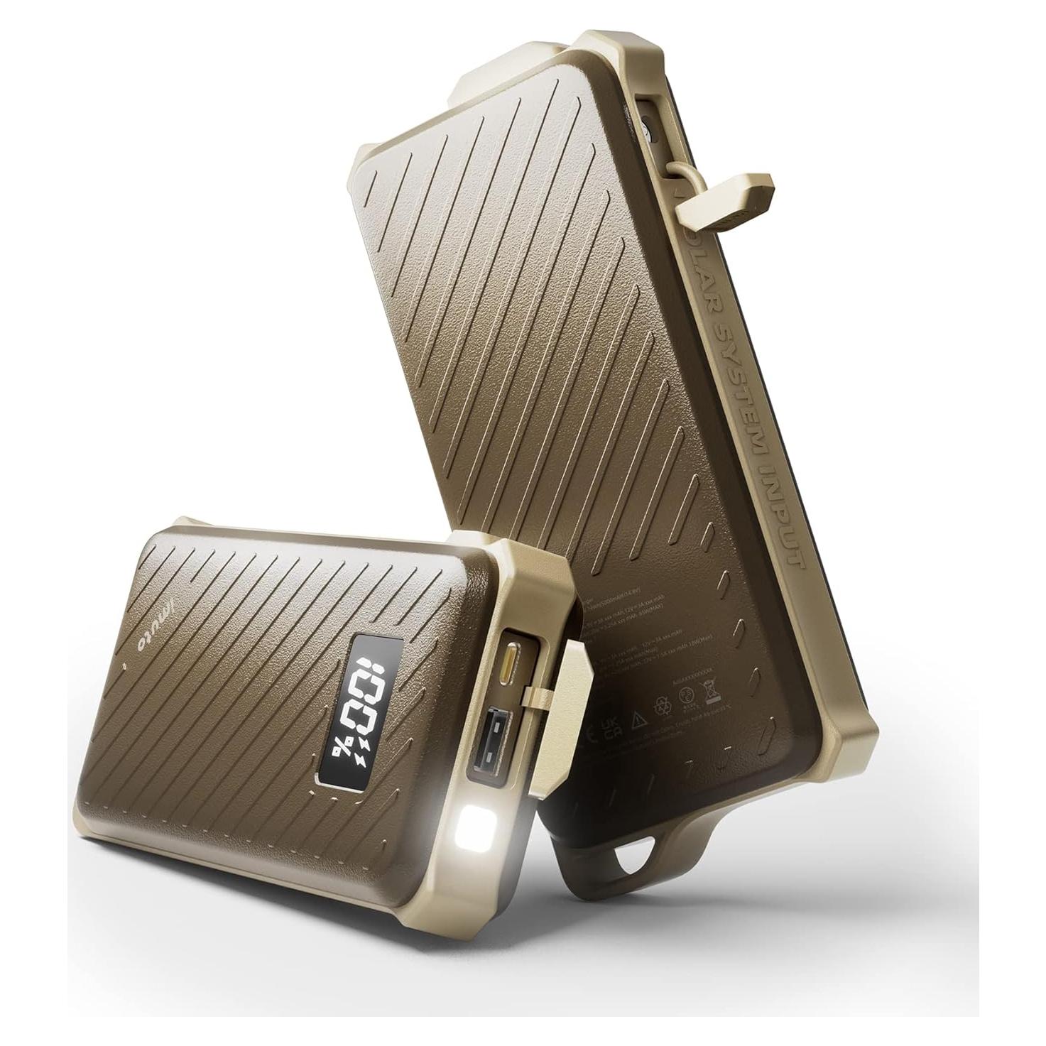 imuto Waterproof Power Bank, 20000mAh Portable Charger 65W Fast Charging USB C PD 3.0 Heavy Duty Battery Pack, Rugged Power Bank for iPhone Tablet Laptop Hiking Travel Camping