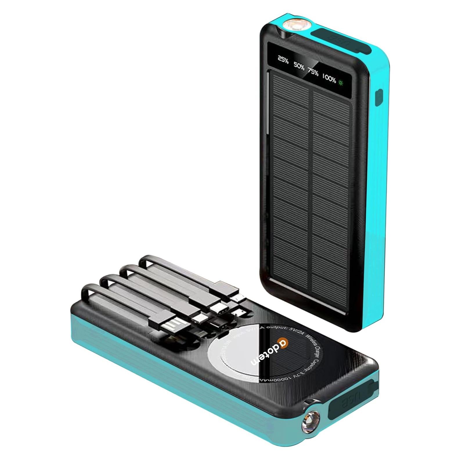 Banco de Energía Solar Portátil 10,000mAh Dongguan - Carga Inalámbrica