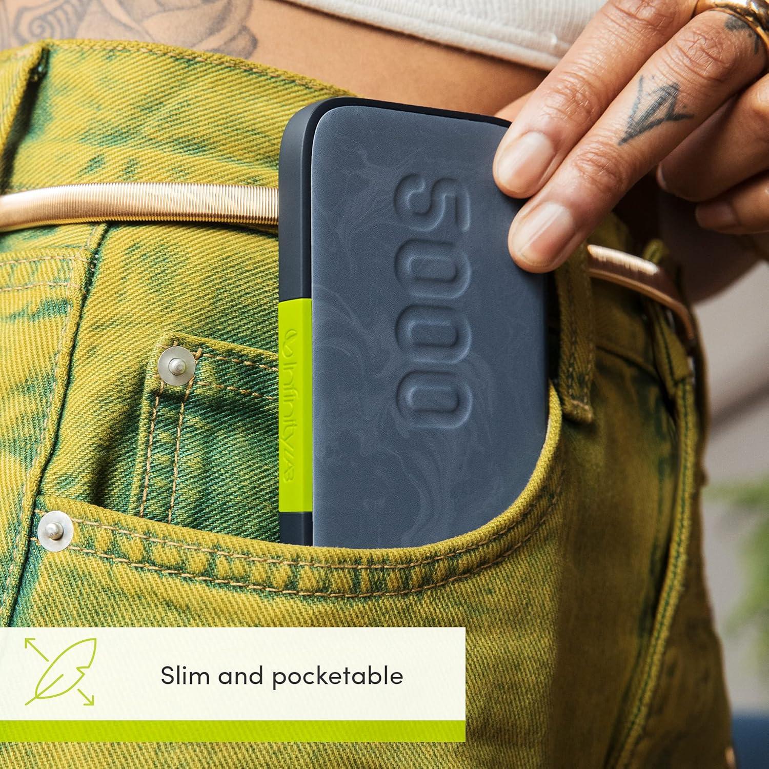 Batería portátil inalámbrica Infinity Lab 5000mAh - Blanca