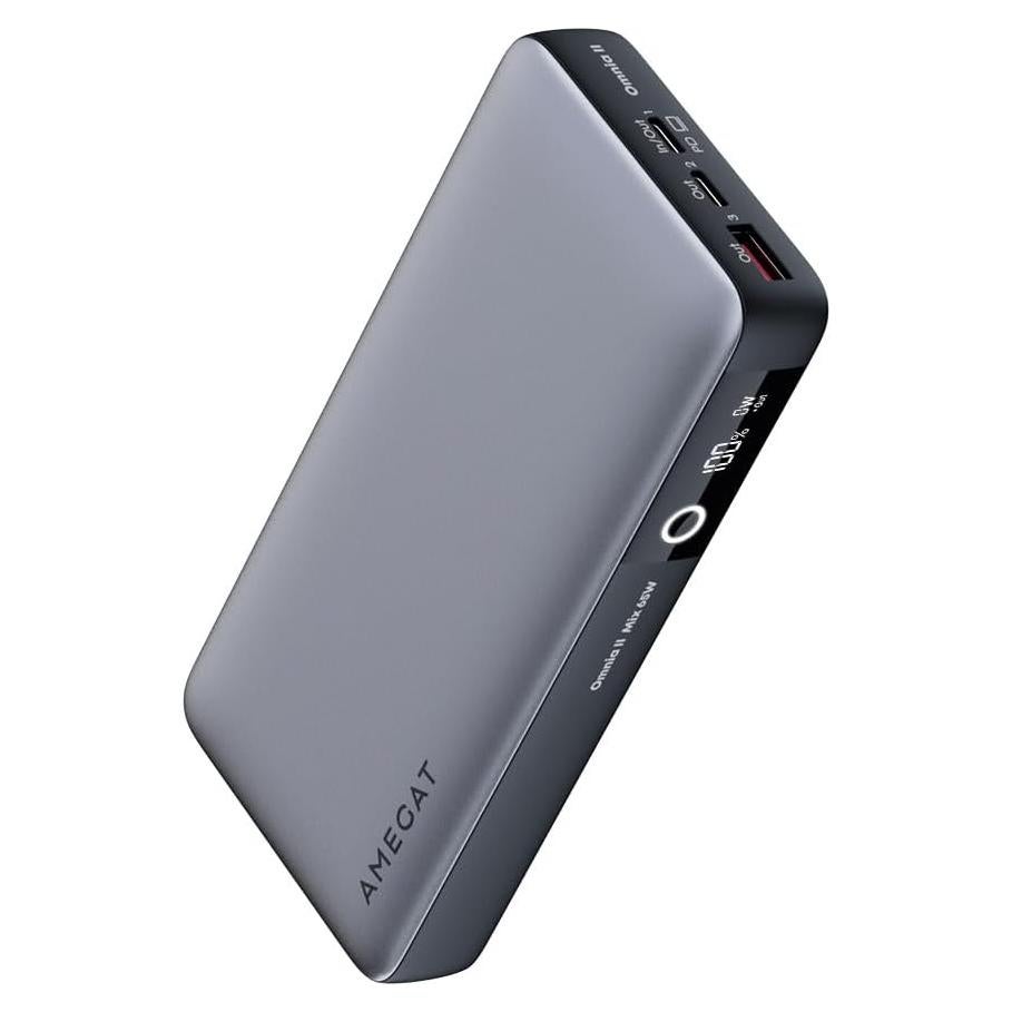 20000mAh Power Bank, 65W Fast Charging Portable Charger USB C 3-Port PD 3.0 Digital Display Battery Pack for MacBook, iPad Pro, iPhone 17/16/15/14/13/12 Series, Samsung, Steam Deck, AirPods