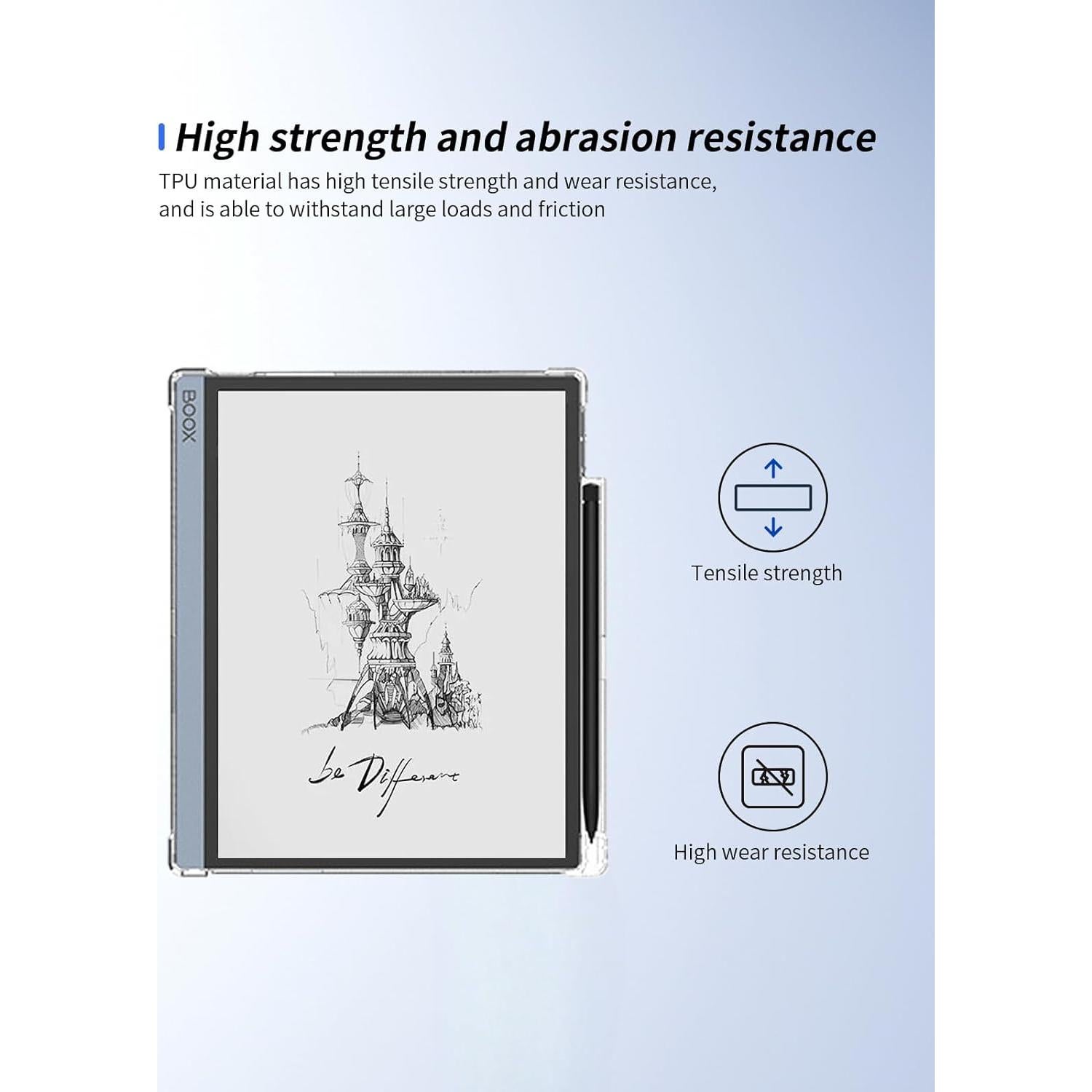 Funda Onyx Boox Tab Ultra C Pro BOVUGAC TPU Transparente