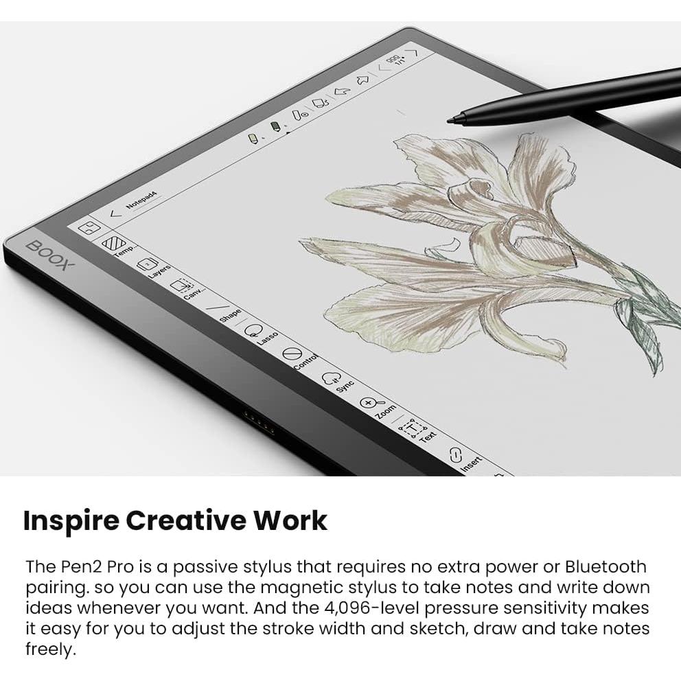 BOOX Pen Magnético 2 Pro con Borrador para Note Max y Air