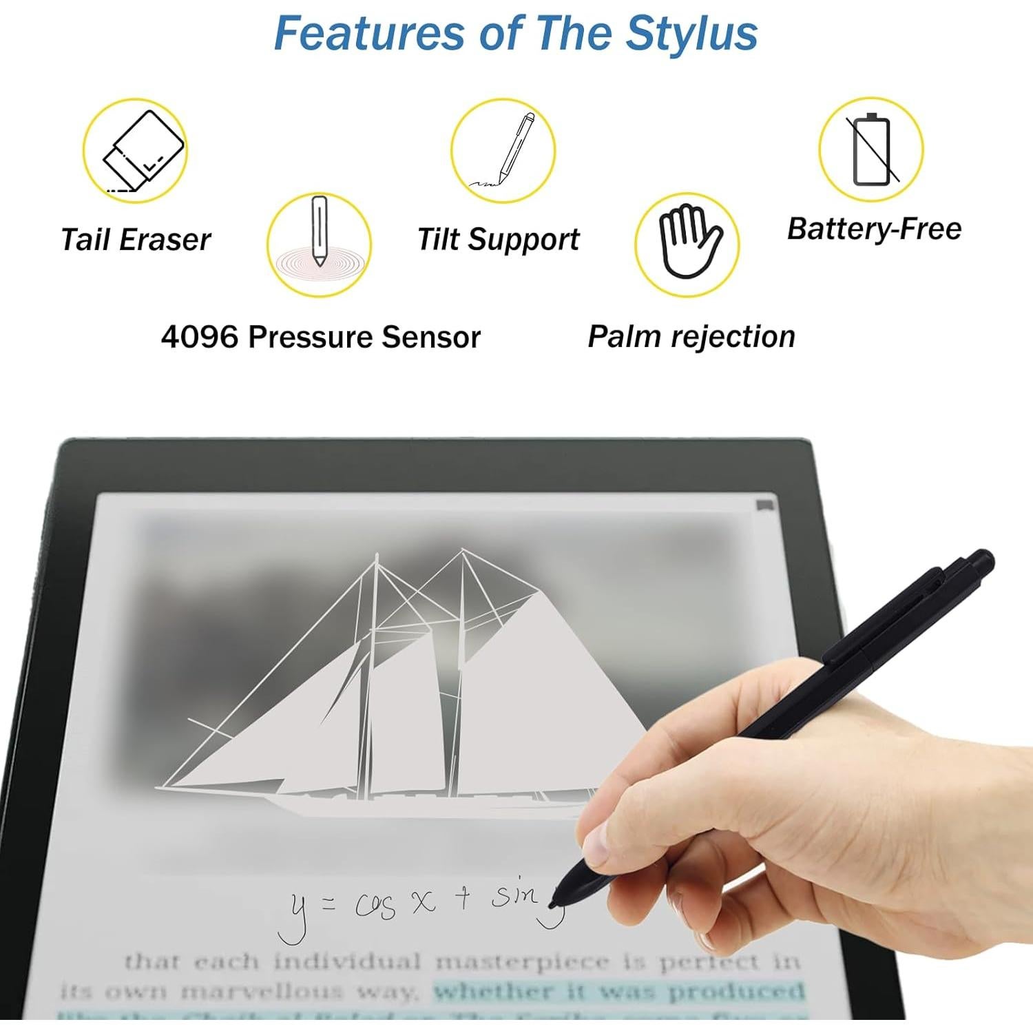 Lápiz Stylus EMR Mingxiong con Borrador para BOOX Tablet