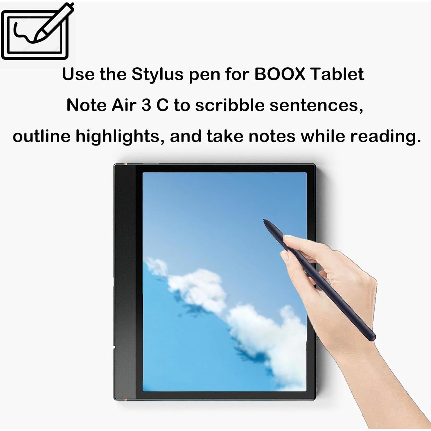 Lápiz óptico BOOX Note Air 3 C con 5 puntas - Negro