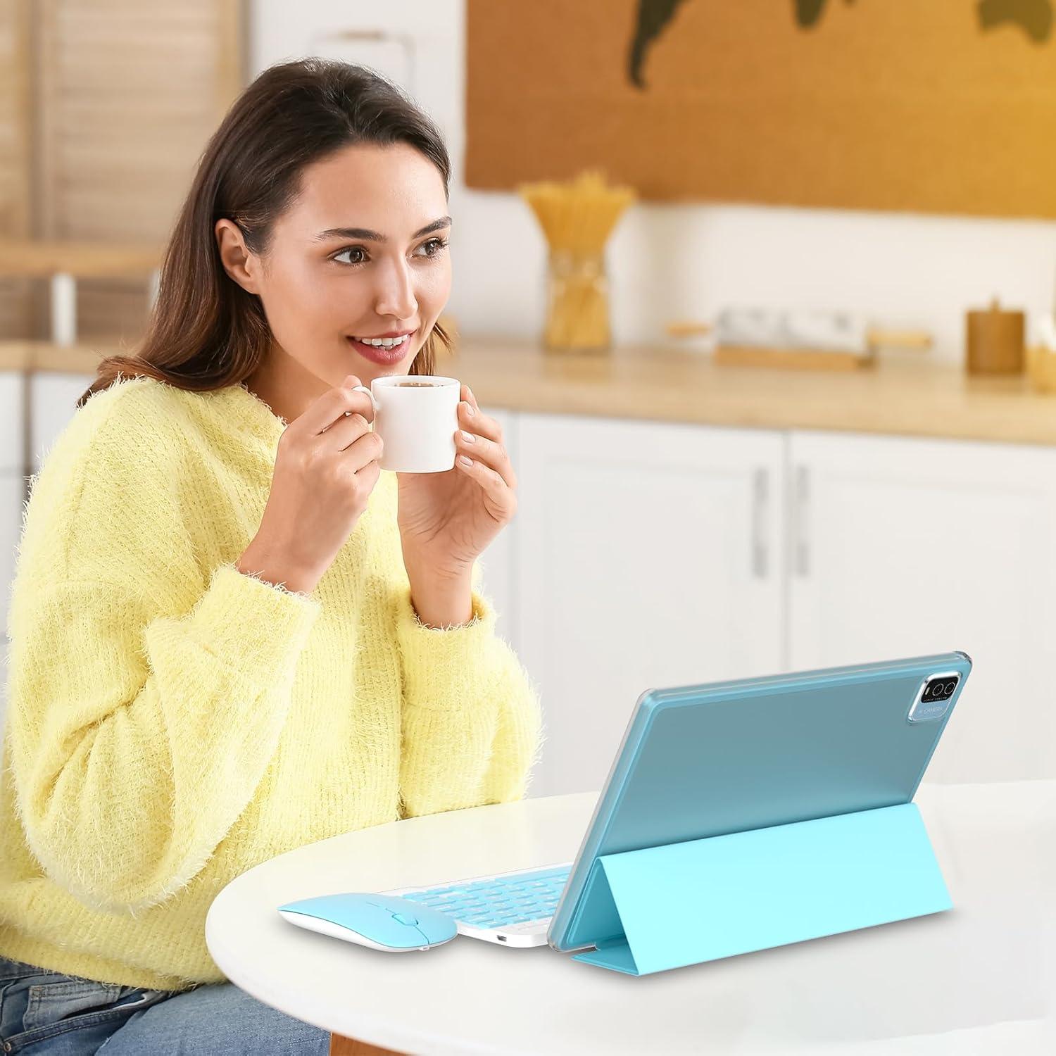 Tablet Android 15 HOTTABLET 10" 10GB RAM 64GB ROM Azul