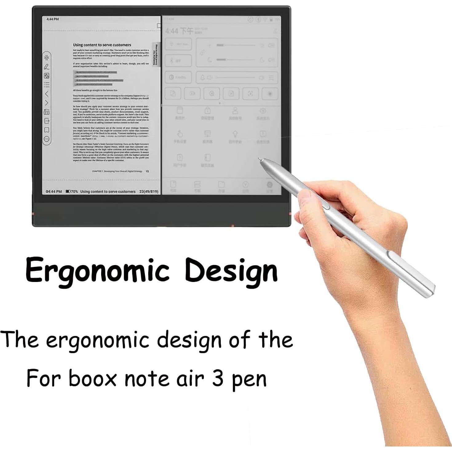 Lápiz Óptico Plata BOOX Note Air 3 - 4096 Niveles Presión
