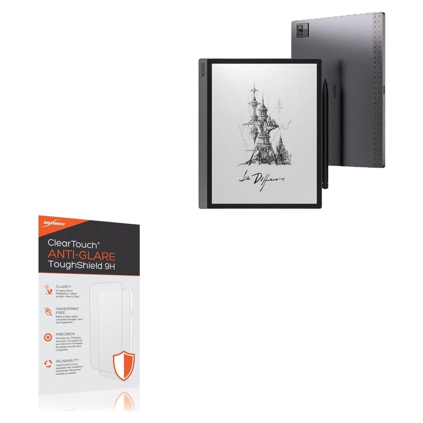 Protector de Pantalla BoxWave para Onyx BOOX Tab Ultra - 9H Anti-reflejo (Paquete de 2)