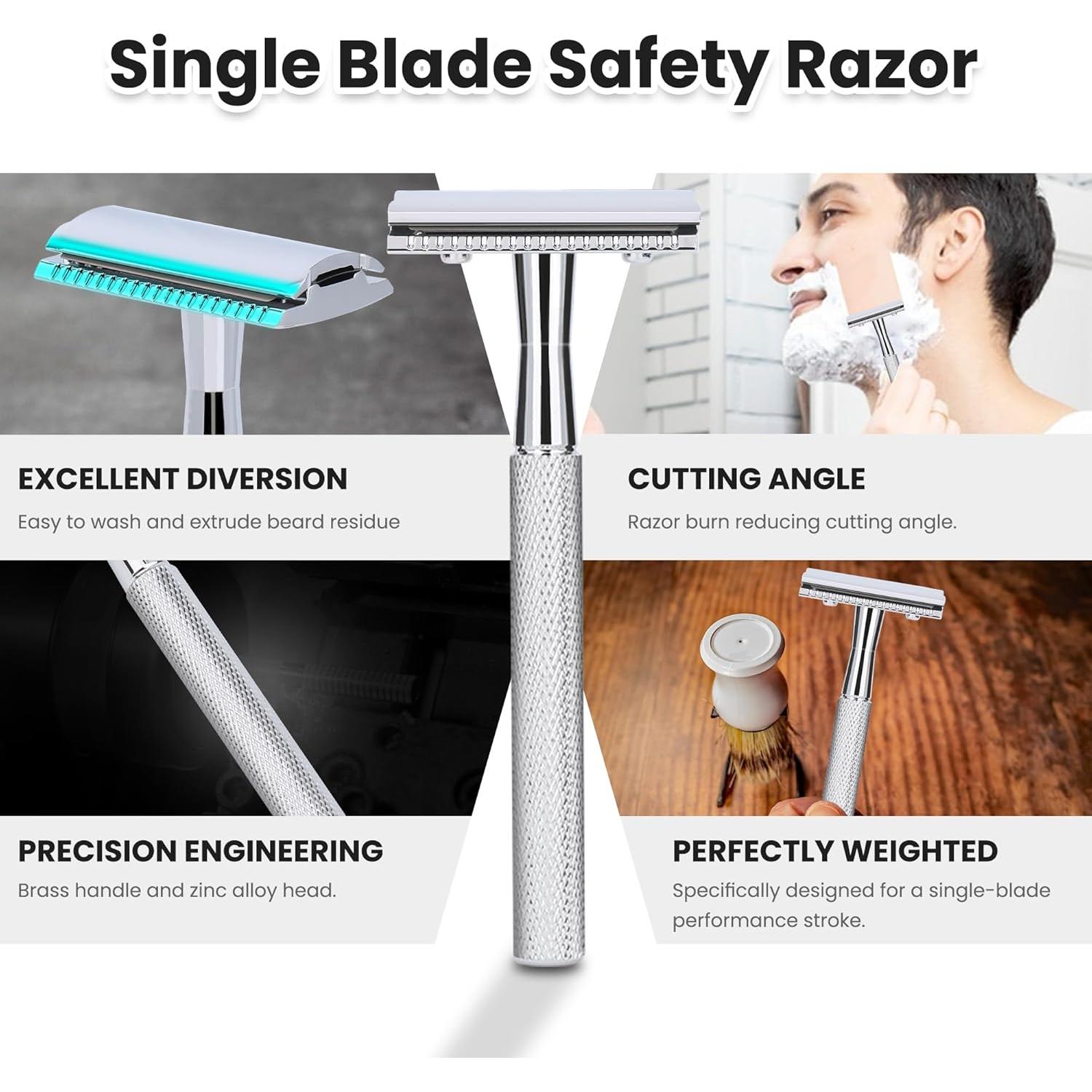 Maquinilla de Afeitar Doble Filo Keropy TR84-MS con 10 Cuchillas