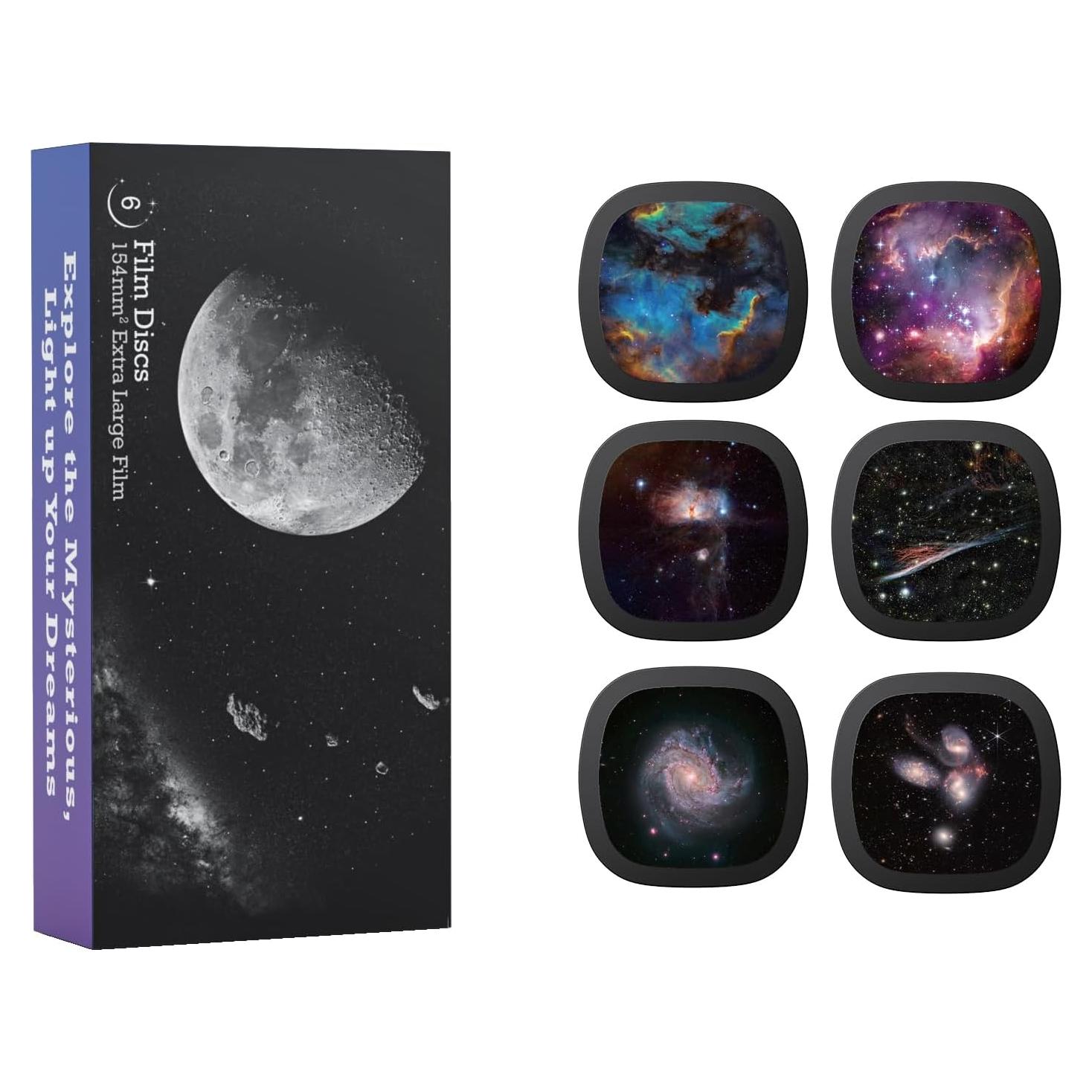 Discos Realistas Ainael Galaxy - Set de 6 Diapositivas 5K