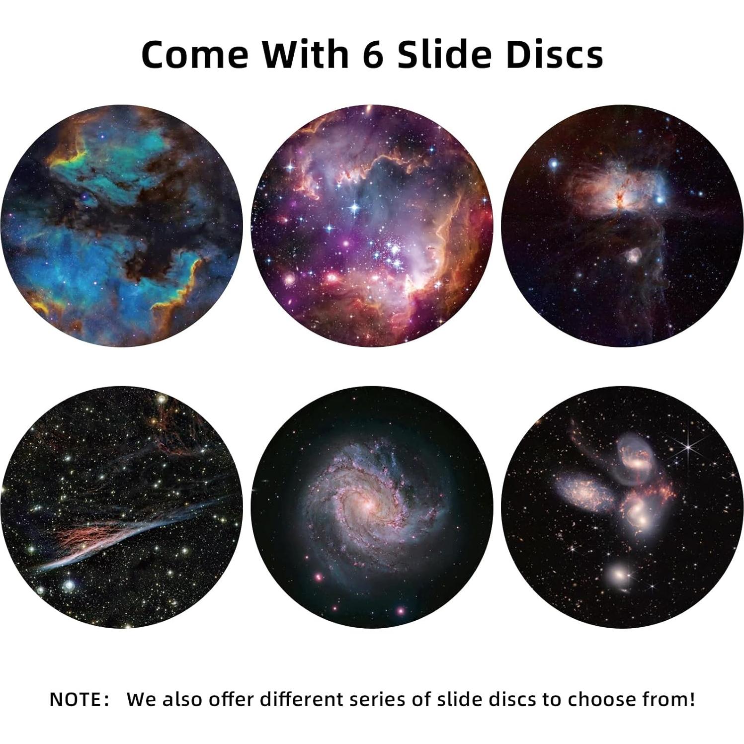 Discos Realistas Ainael Galaxy - Set de 6 Diapositivas 5K