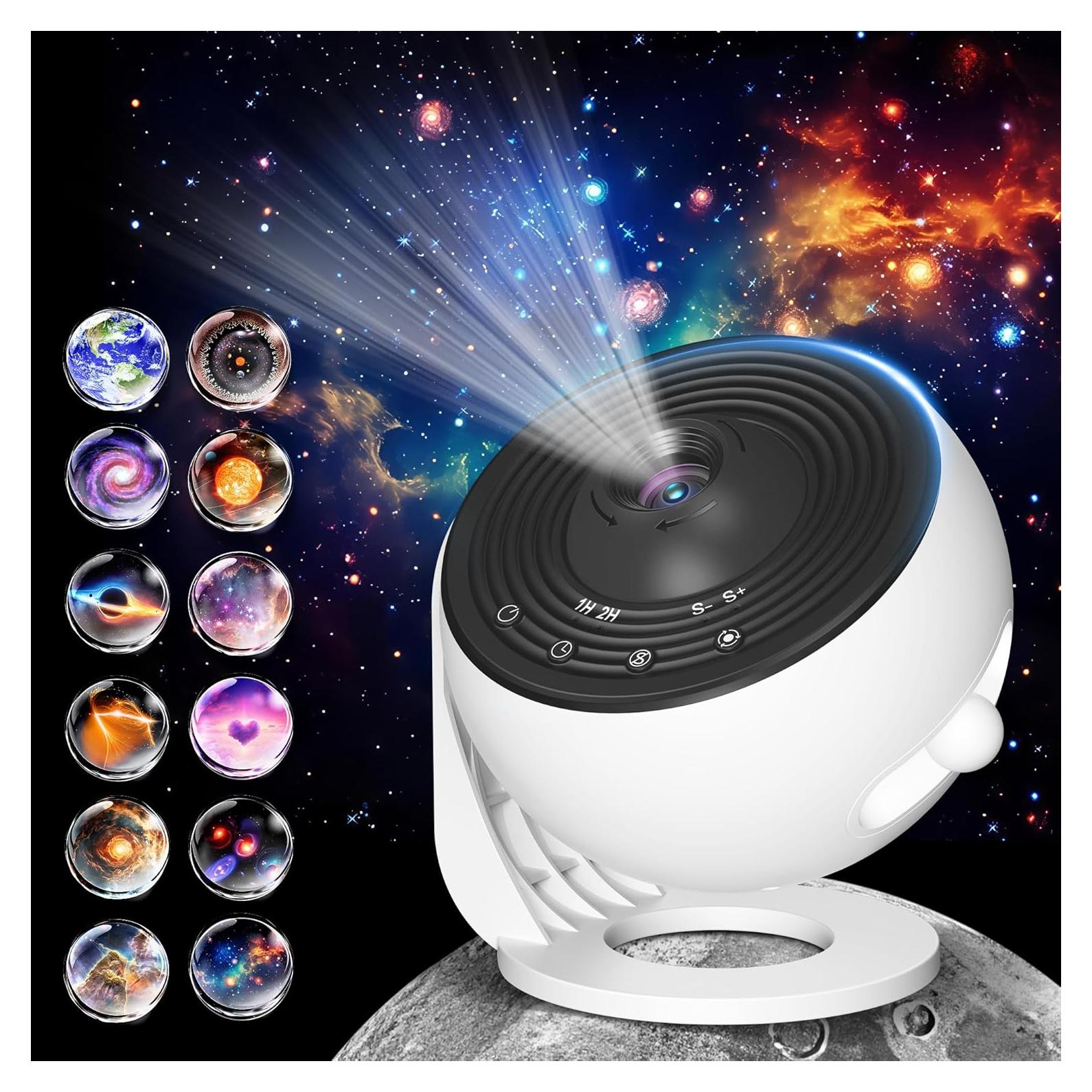 Proyector Planetario FlyEagle 12 en 1 HD Negro y Blanco