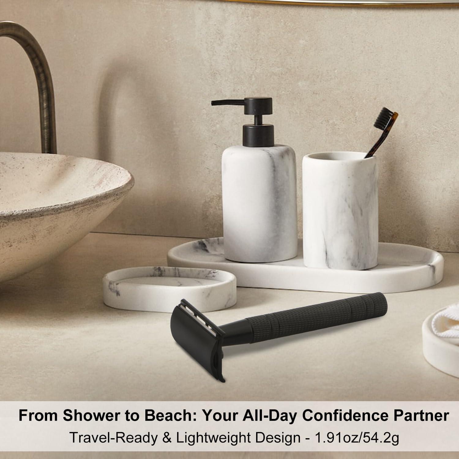 Maquinilla de Seguridad BULIMICA Negra Mate con 10 Cuchillas