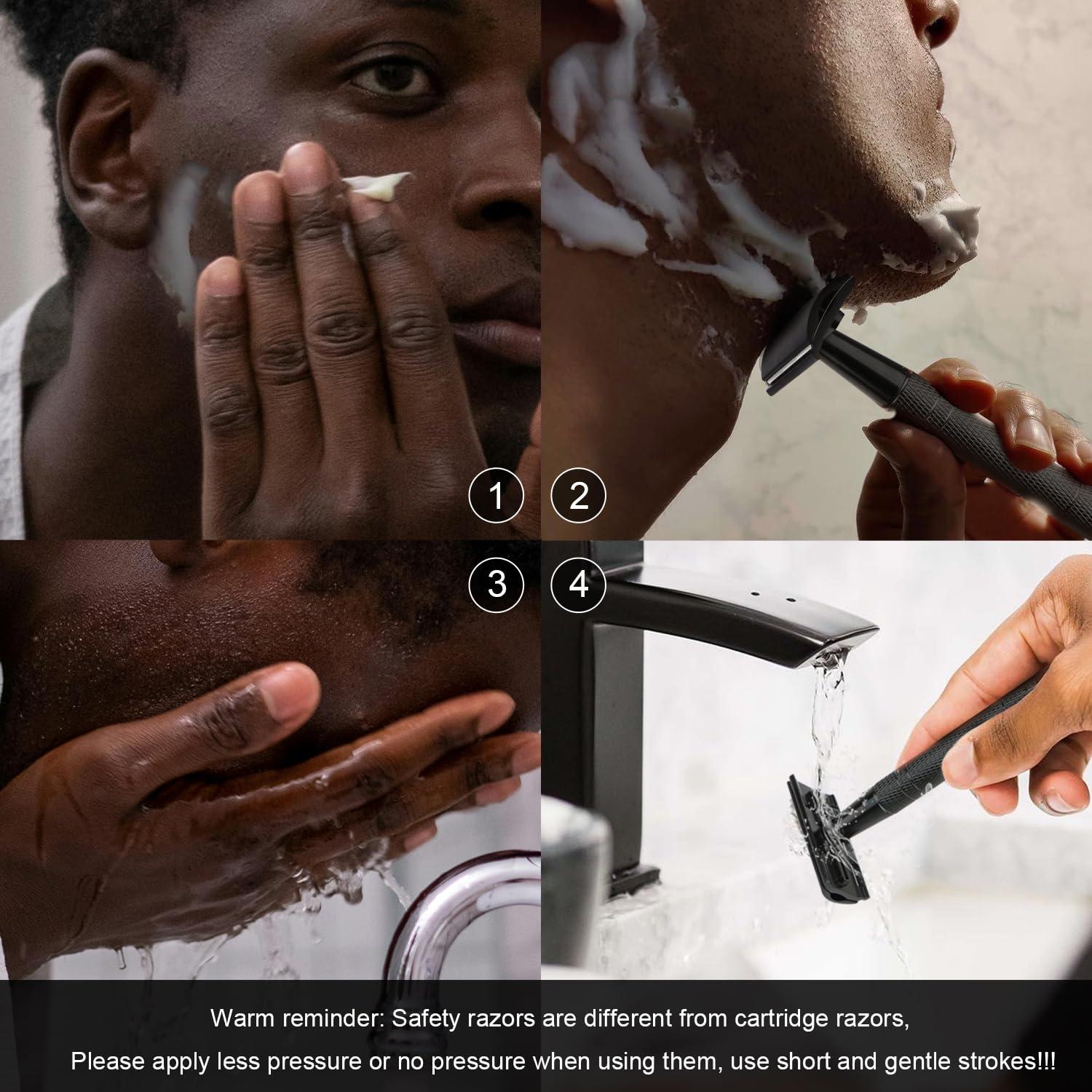 Maquinilla de Seguridad BULIMICA Negra Mate con 10 Cuchillas