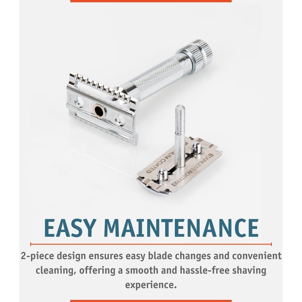 Maquinilla de Afeitar Merkur MK34C Doble Filo Mango Corto